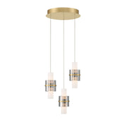Rola LED Chandelier Gold Finish - Bees Lighting
