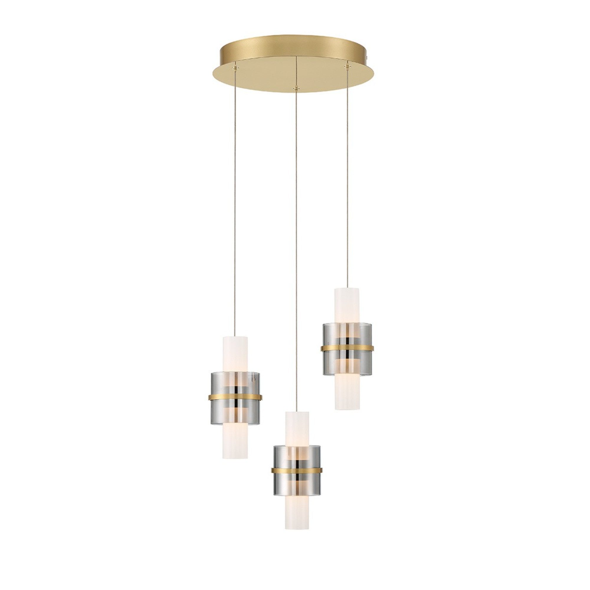 Rola LED Chandelier Gold Finish - Bees Lighting