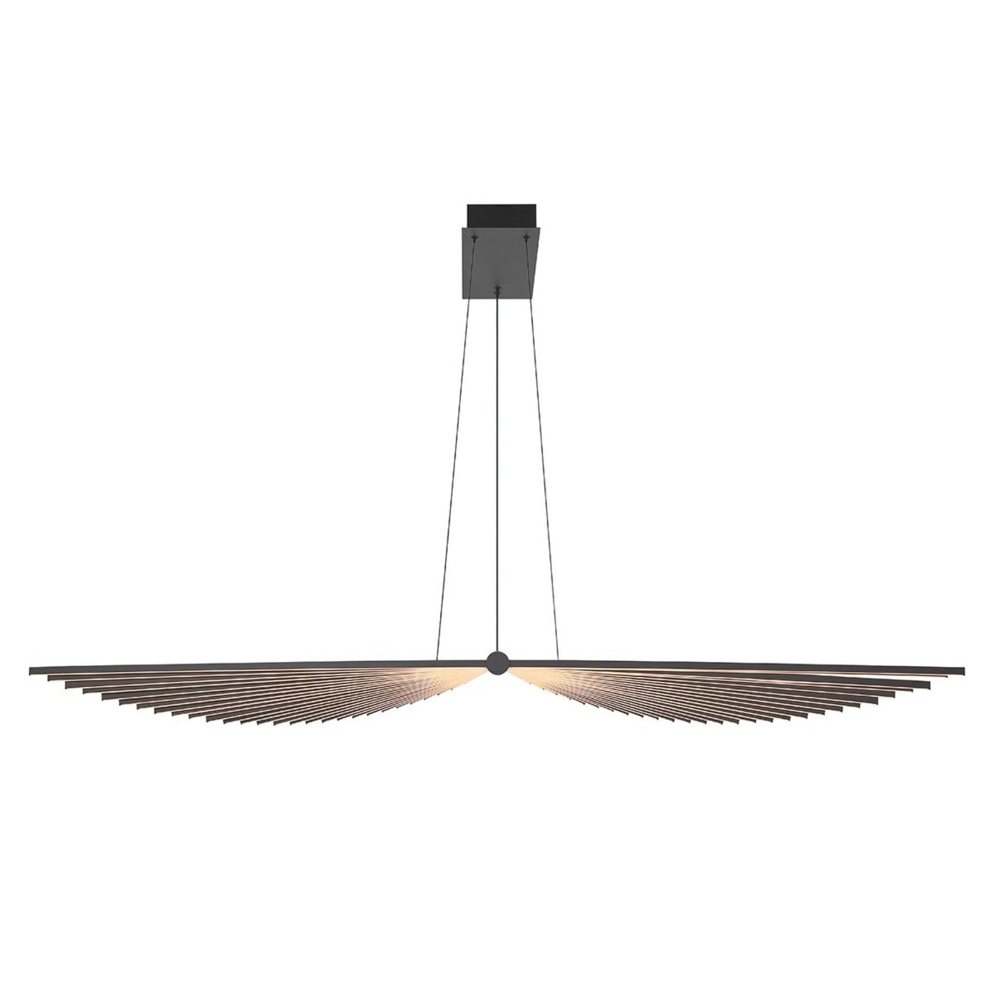Seraph 59" LED Grand Chandelier, Black Finish - Bees Lighting