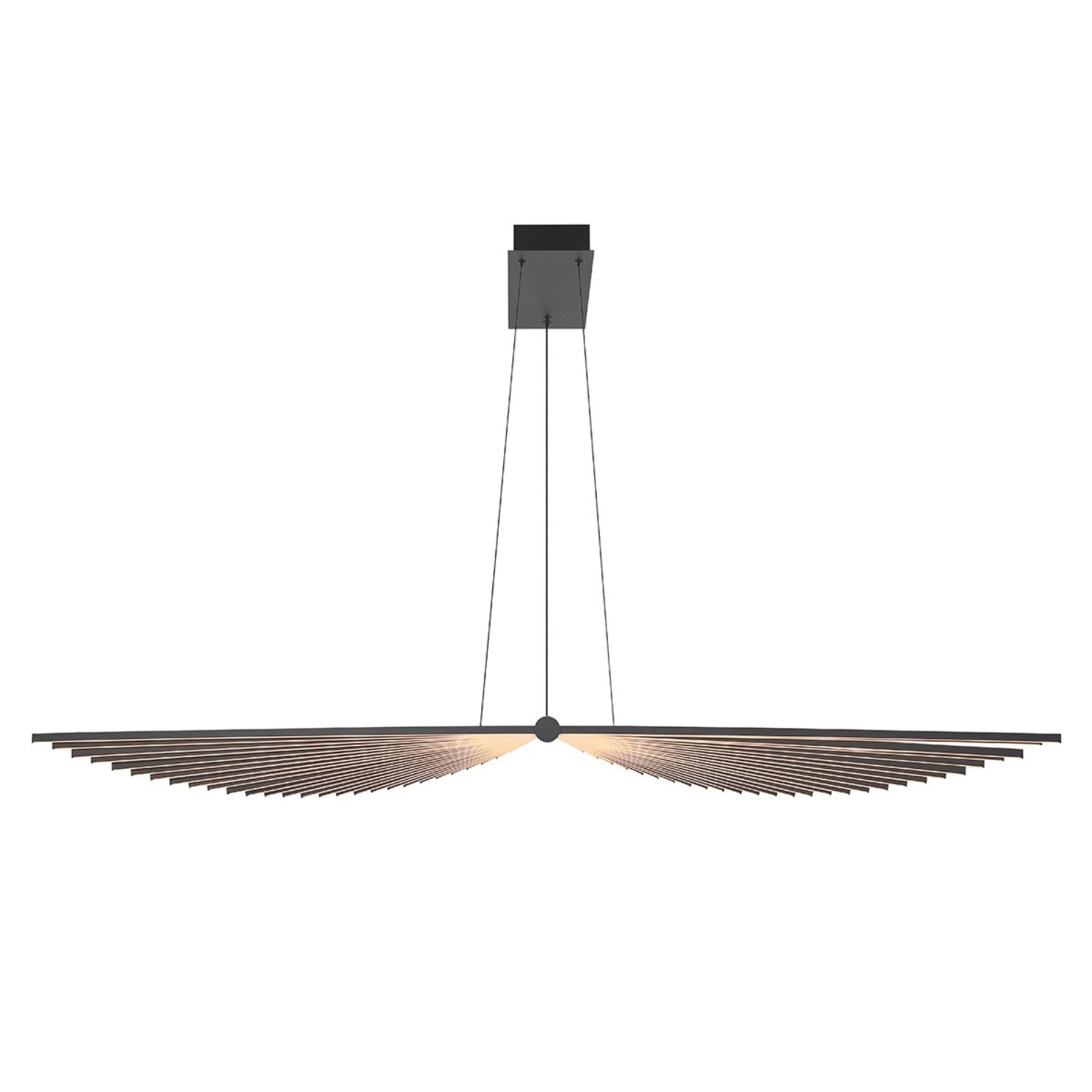 Seraph 59" LED Grand Chandelier, Black Finish - Bees Lighting