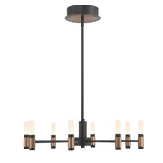 Albany LED Chandelier Black & Brass - Bees Lighting