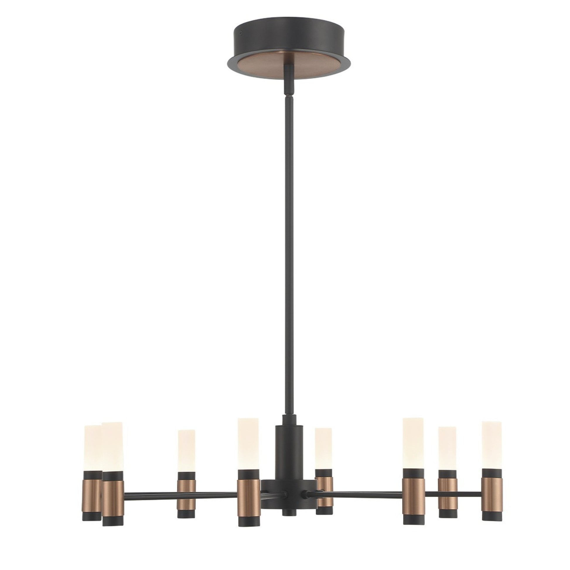 Albany LED Chandelier Black & Brass - Bees Lighting