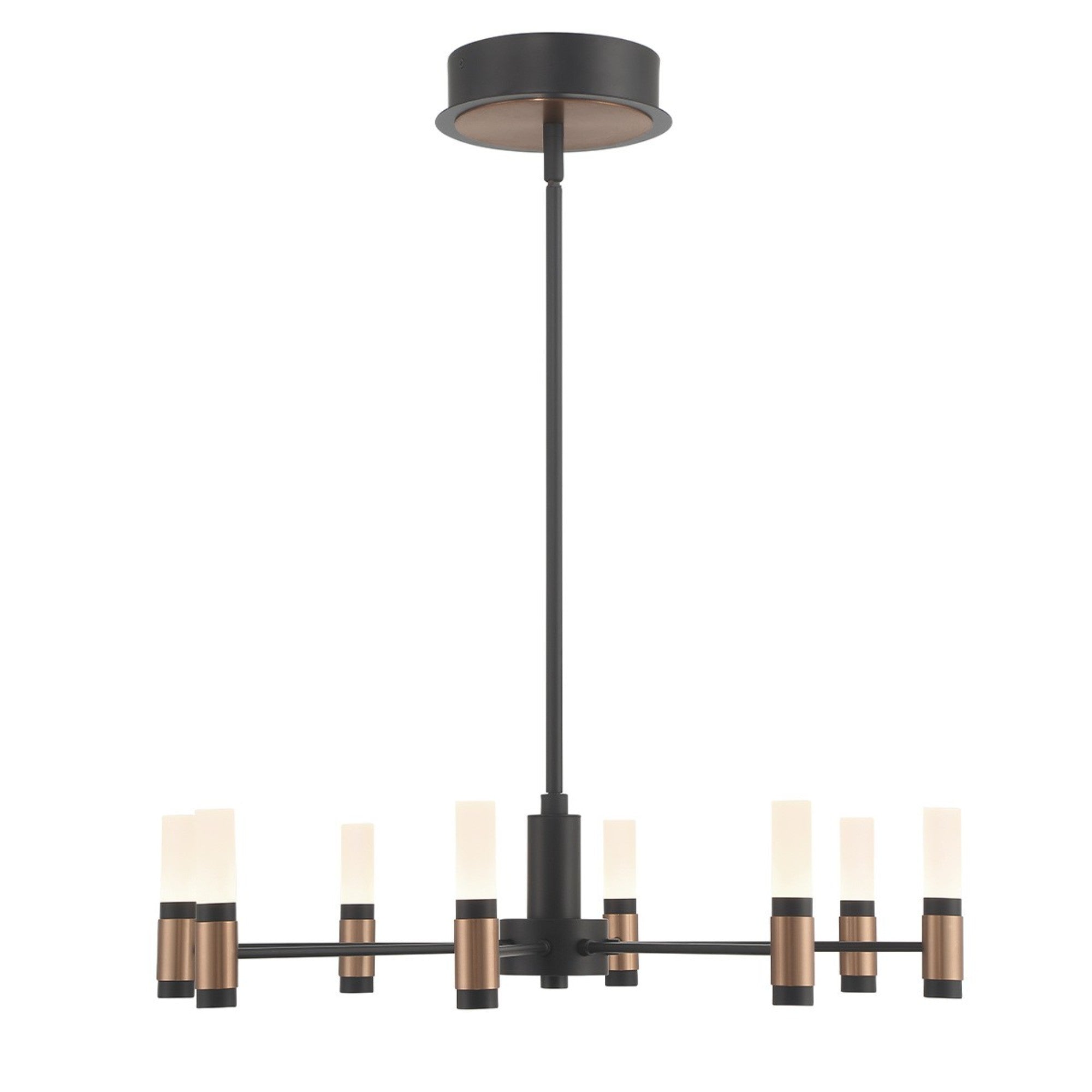 Albany LED Chandelier Black & Brass - Bees Lighting