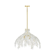 Jalore 4-Light 32" Chandelier, White Finish - Bees Lighting