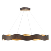 Vaughan 46" LED Chandelier, Bronze & Gold Finish - Bees Lighting