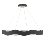 Vaughan 46" LED Chandelier, Silver & Black Finish - Bees Lighting