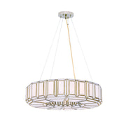 Belmont 8-Light 28" Chandelier, Antique Brass Finish - Bees Lighting