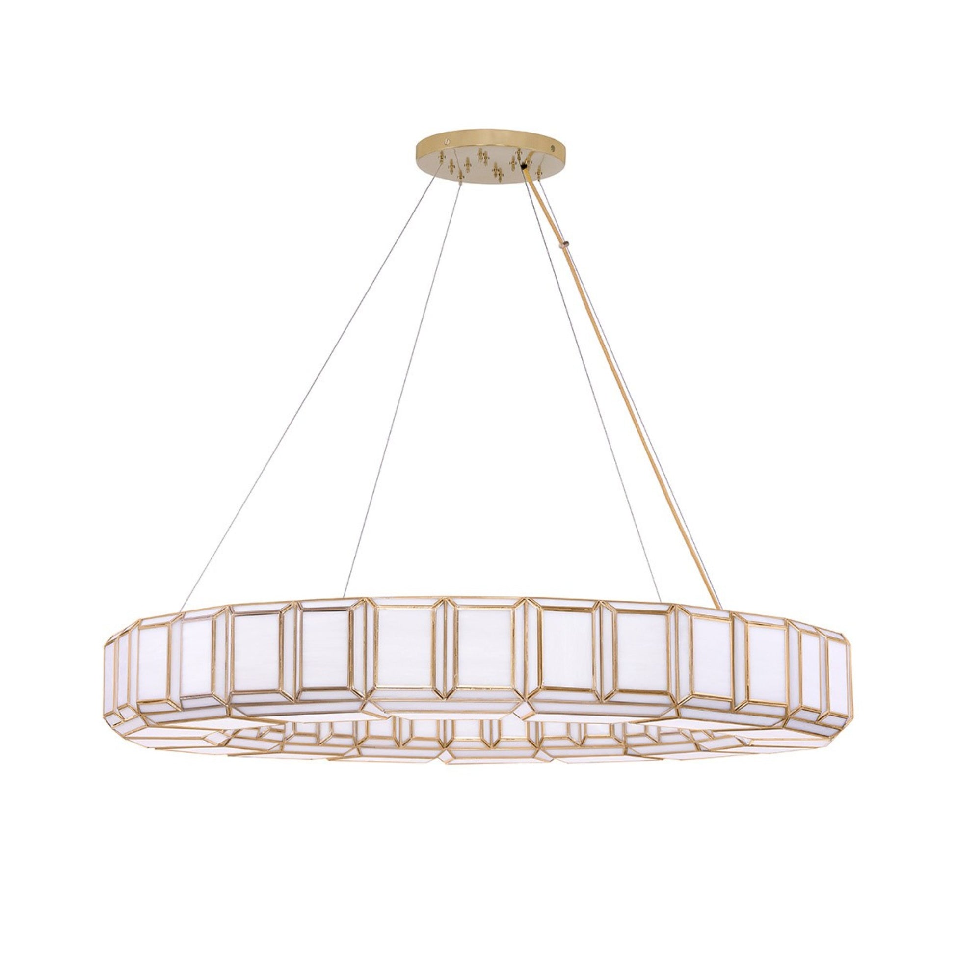 Belmont 16-Light 48" Chandelier, Antique Brass Finish - Bees Lighting