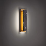 Zurich 18" LED Wall Sconce, Black & Aged Brass Finish - Bees Lighting