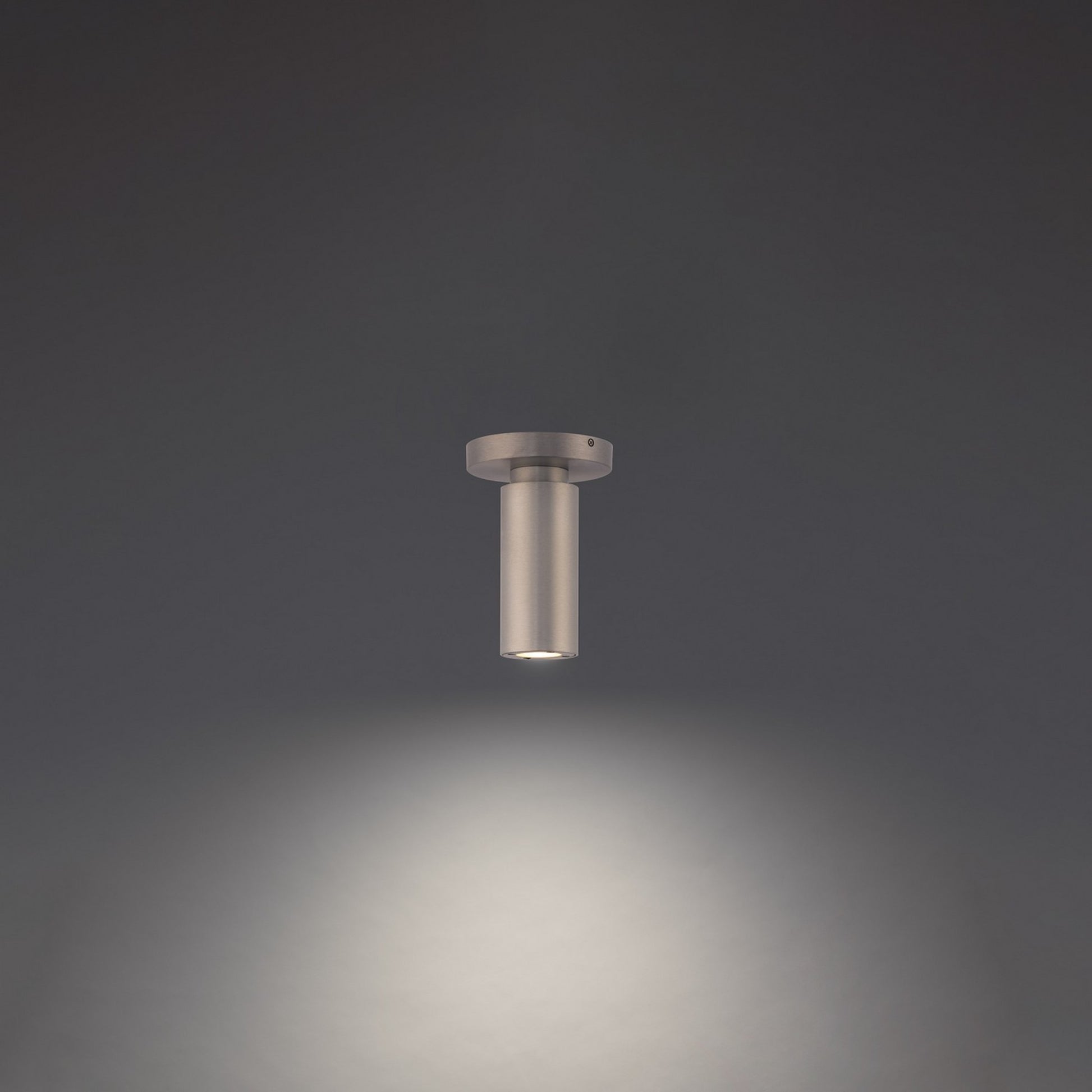 Caliber 7" LED Outdoor Flush Mount, Brushed Aluminum Finish - Bees Lighting
