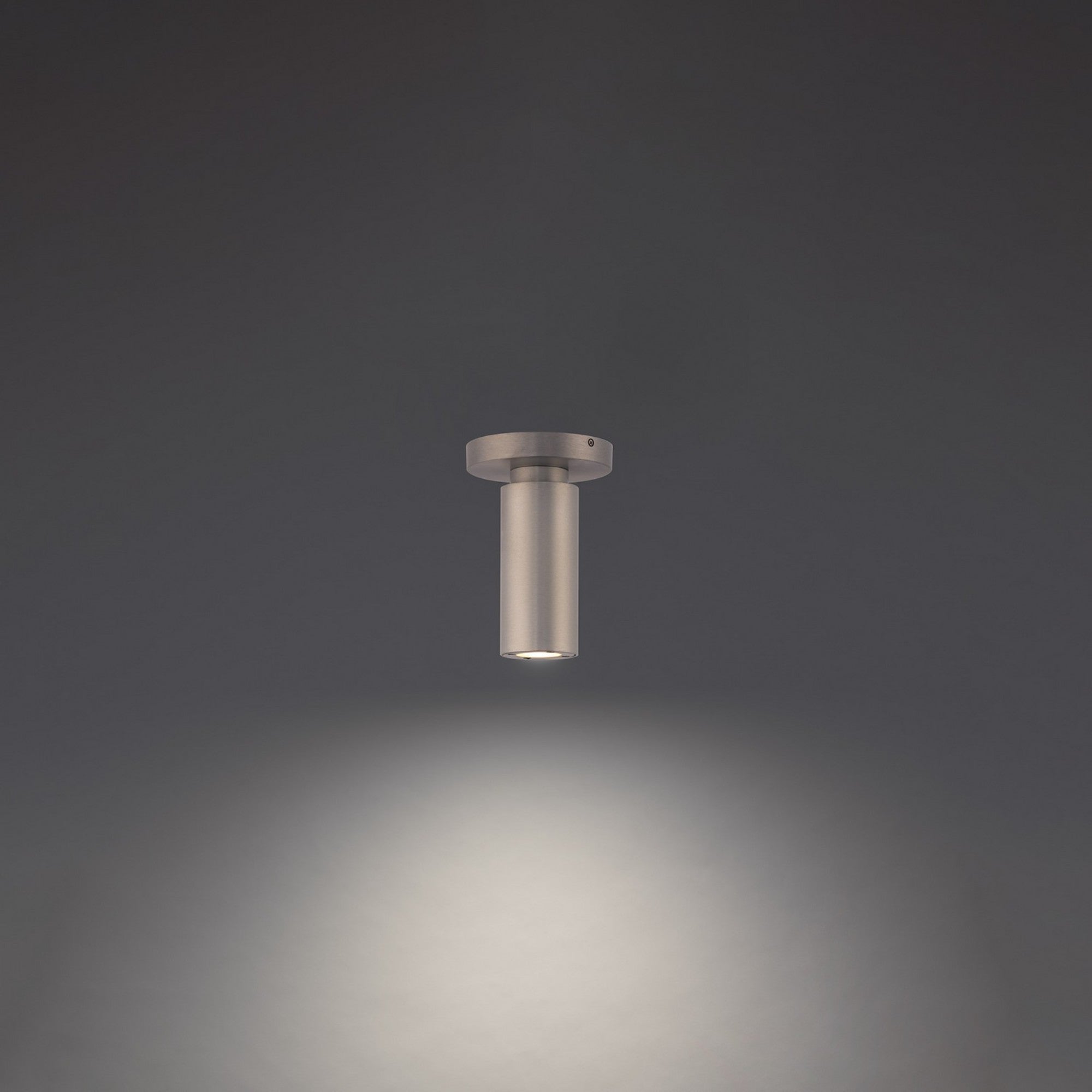Caliber 7" LED Outdoor Flush Mount, Brushed Aluminum Finish - Bees Lighting