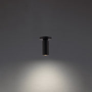 Caliber 7" LED Outdoor Flush Mount, Black Finish - Bees Lighting
