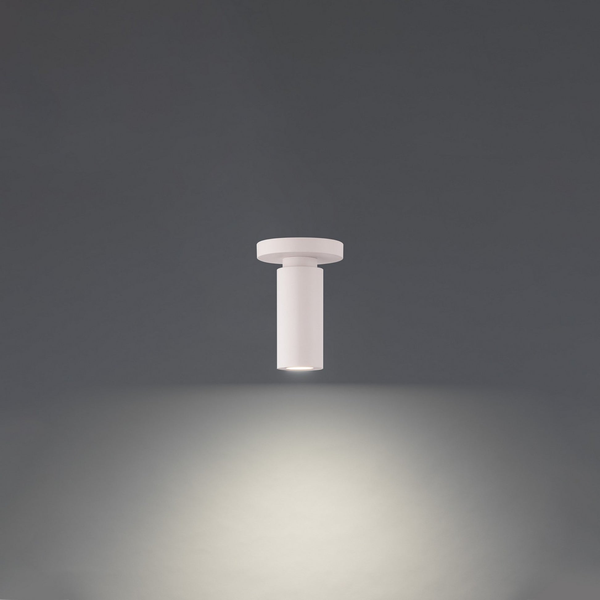 Caliber 7" LED Outdoor Flush Mount, White Finish - Bees Lighting