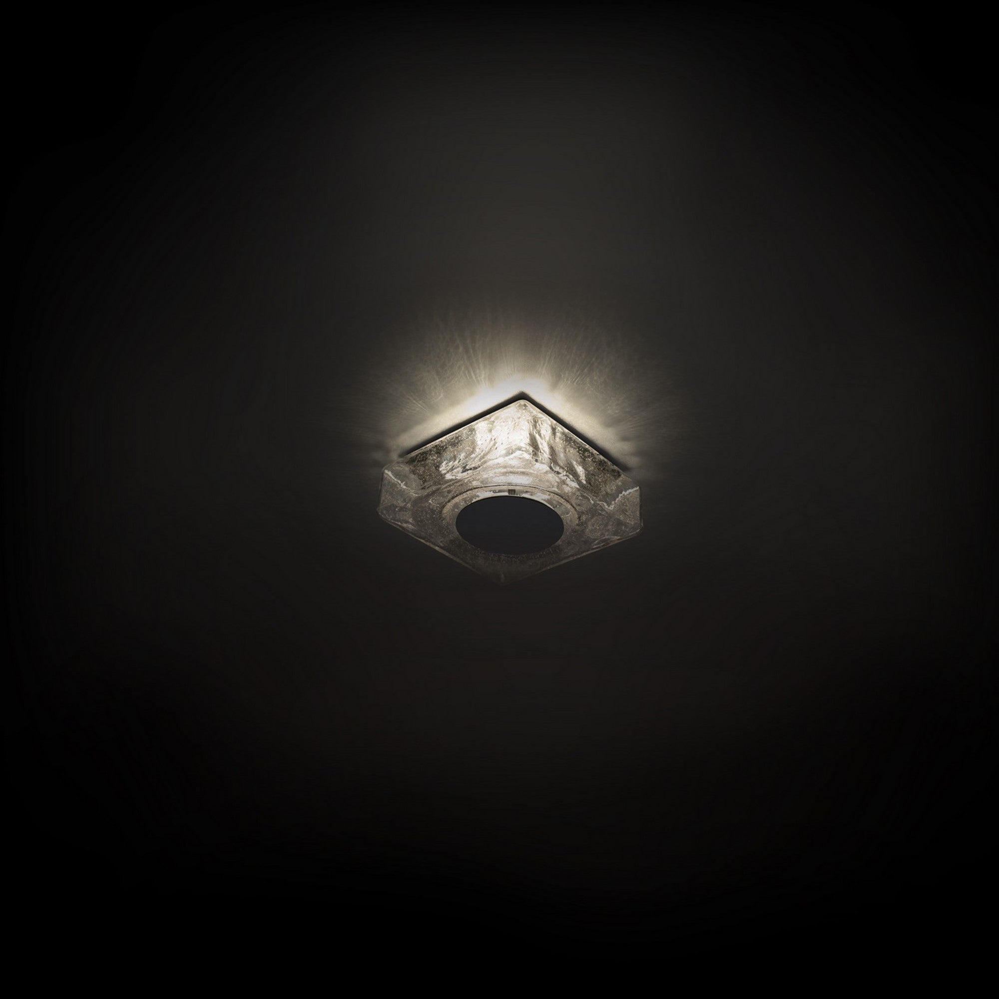 Cuboid 10" LED Outdoor Flush Mount, 3CCT, Black Finish - Bees Lighting