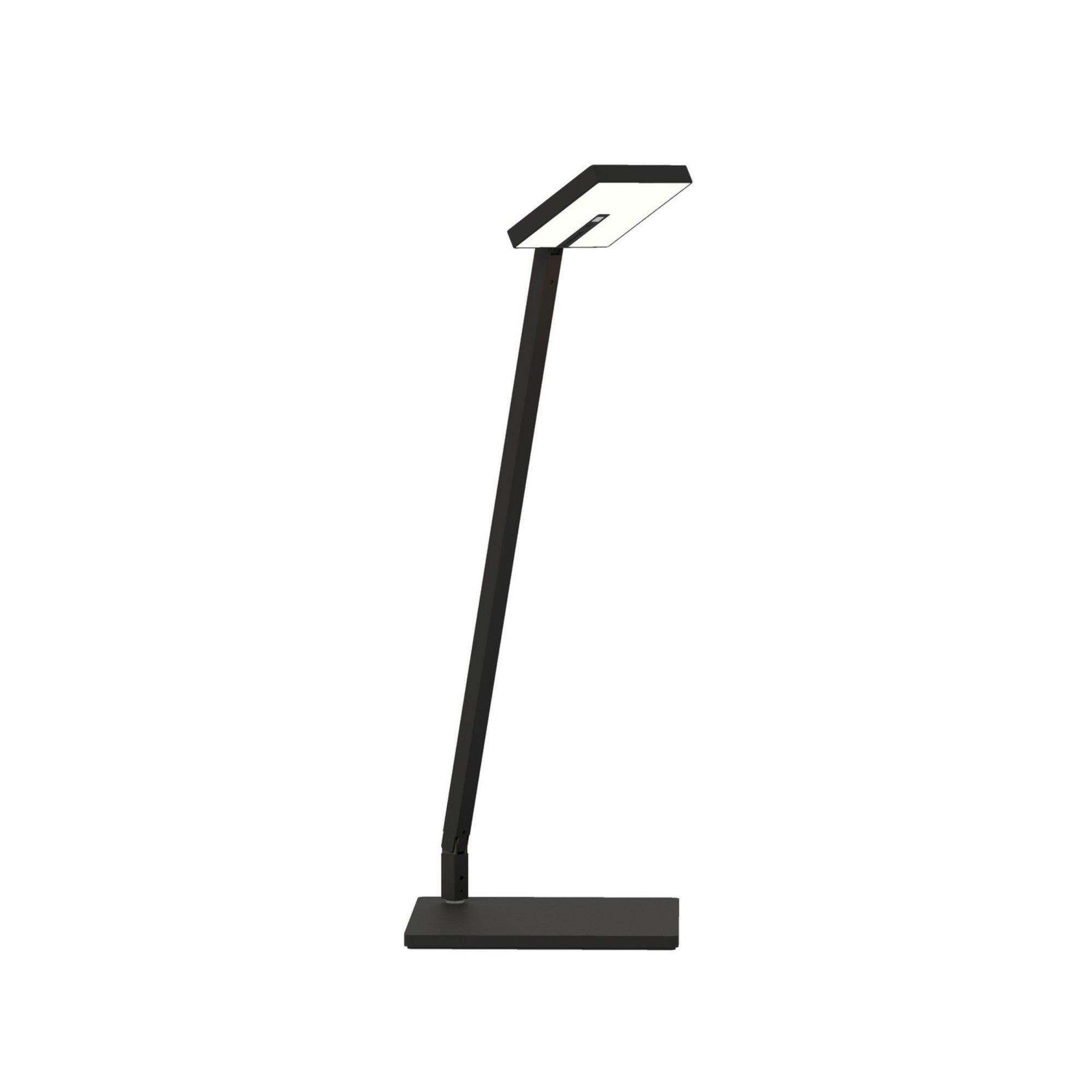 Focaccia Solo Matte Black Contemporary LED Desk Lamp with USB Port and Occupancy Sensor
