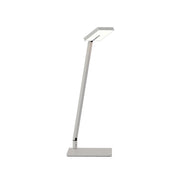 Focaccia Solo Silver Contemporary LED Desk Lamp with USB Port and Occupancy Sensor - Bees Lighting