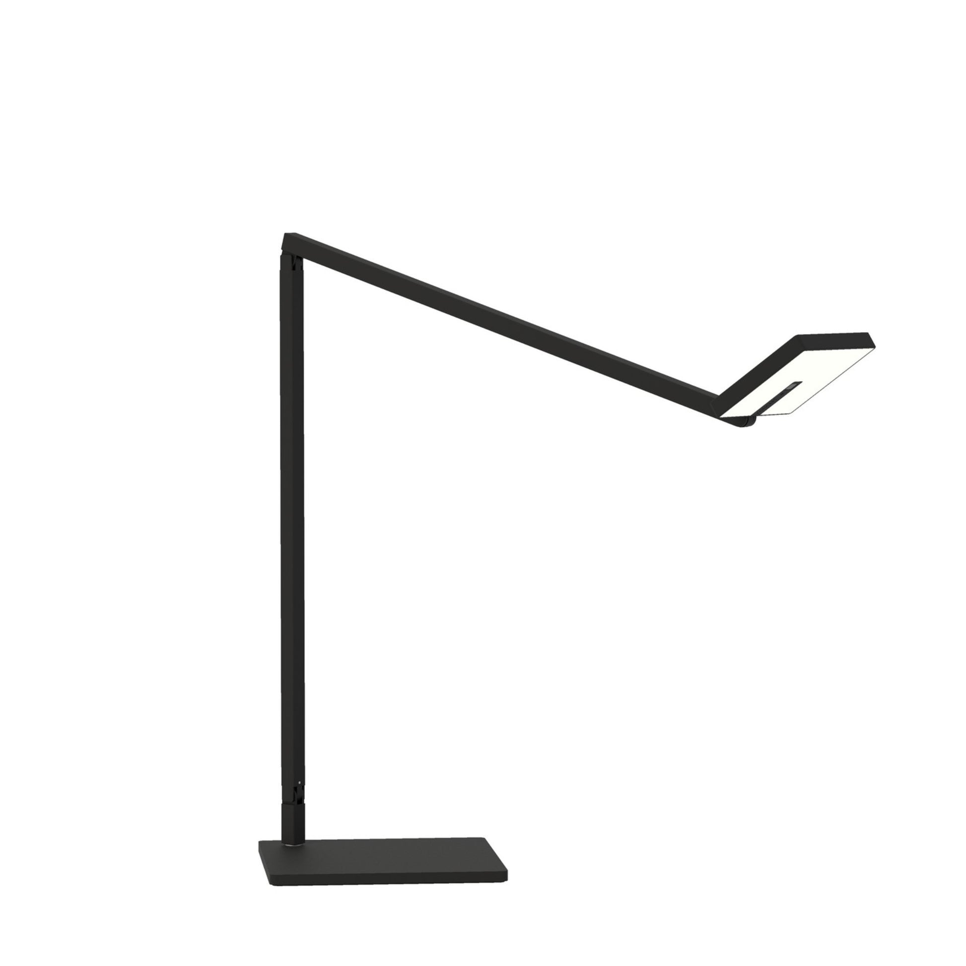 Focaccia Matte Black Contemporary LED Desk Lamp with USB Port and Occupancy Sensor - Bees Lighting