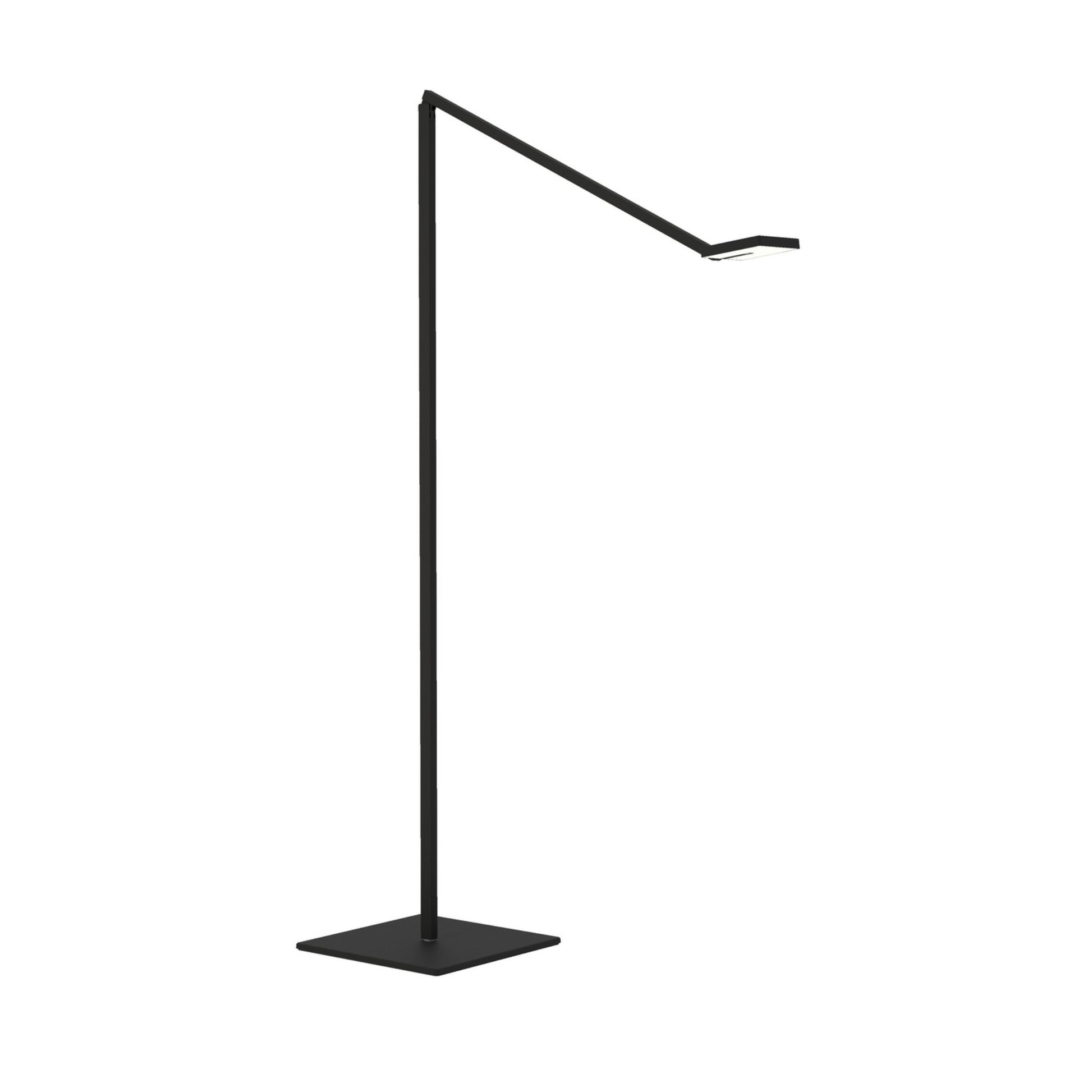 Focaccia Matte Black Transitional LED Floor Lamp with USB Port - Bees Lighting