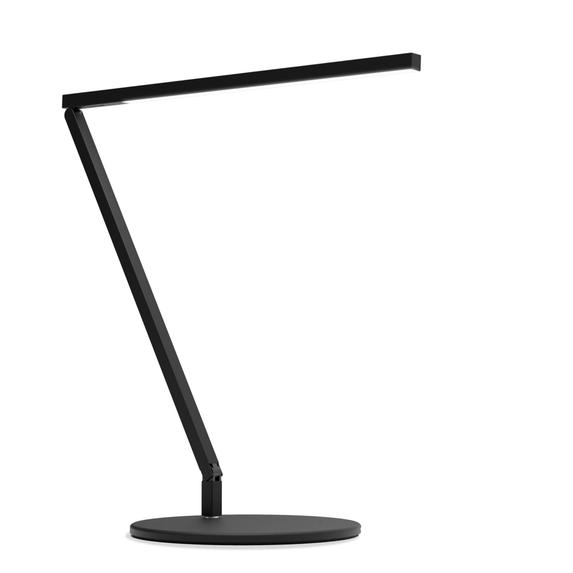Z-Bar Solo Gen 4 Matte Black Contemporary Daylight LED Desk Lamp - Bees Lighting