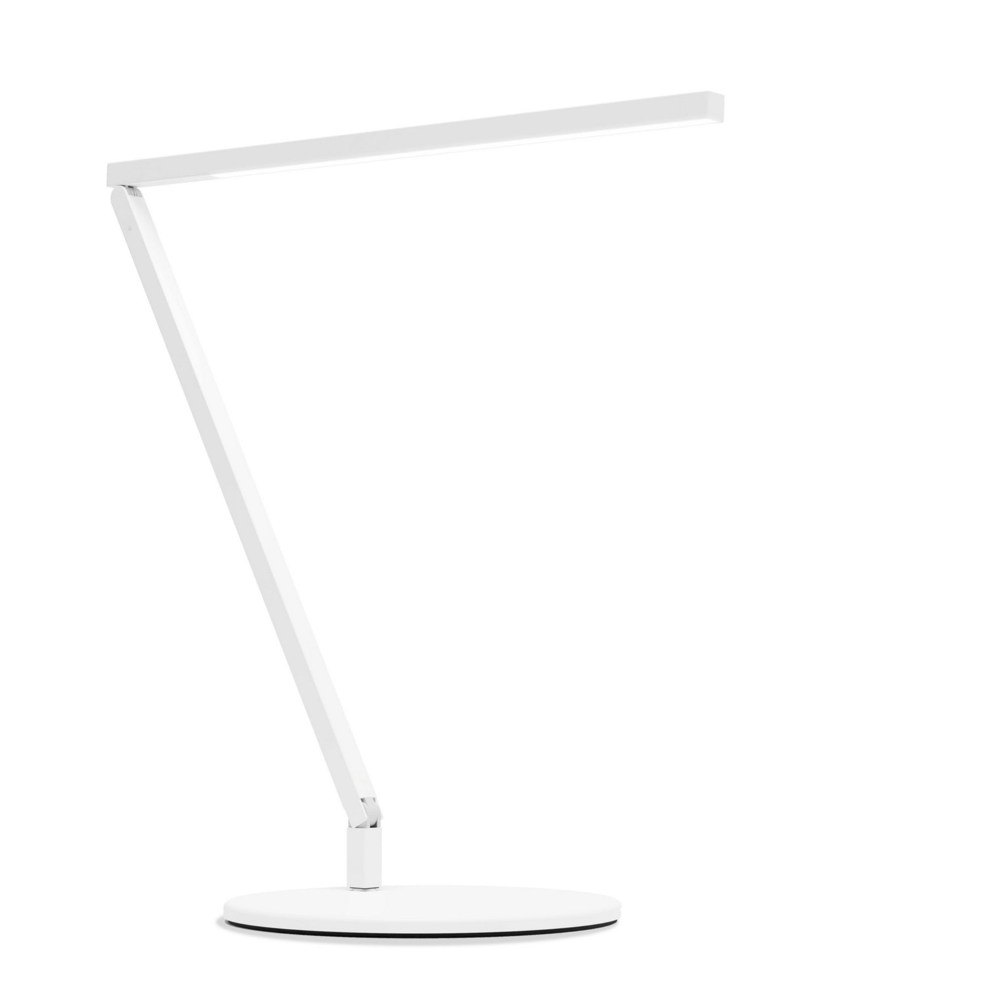 Z-Bar Solo Gen 4 Matte White Contemporary Daylight LED Desk Lamp - Bees Lighting