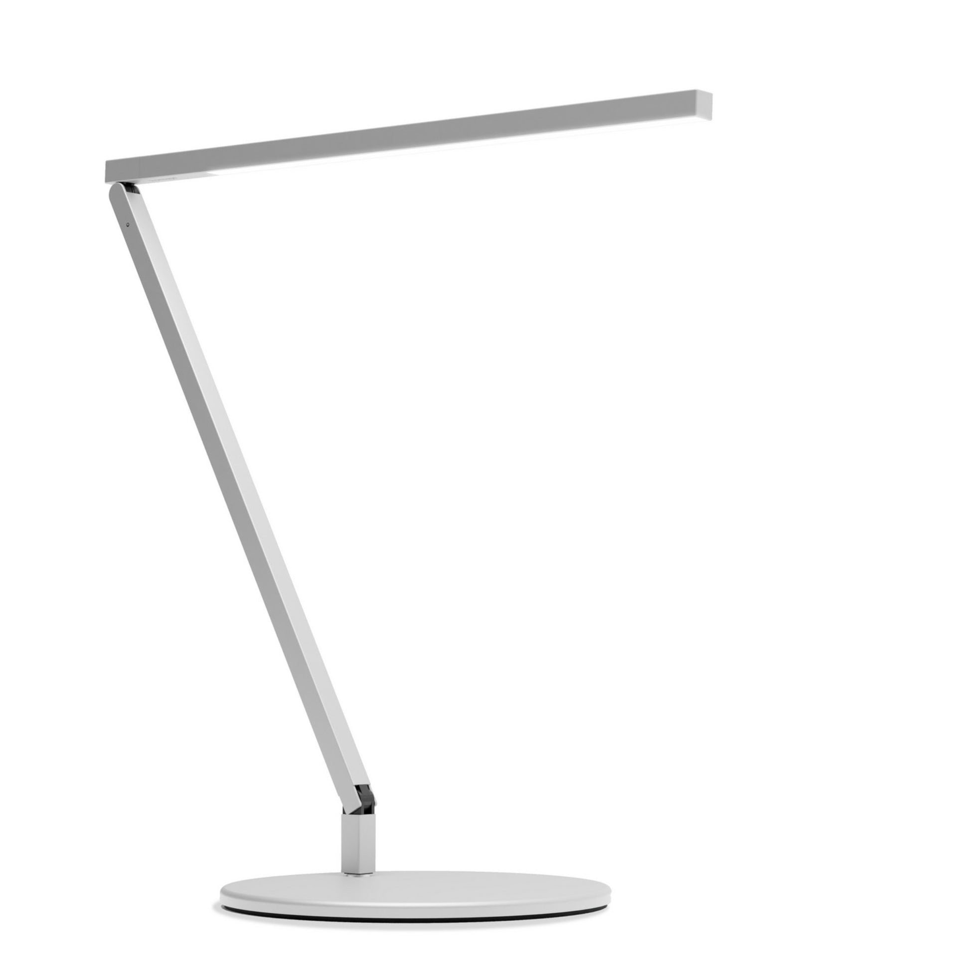 Z-Bar Solo Gen 4 Silver Contemporary Daylight LED Desk Lamp - Bees Lighting