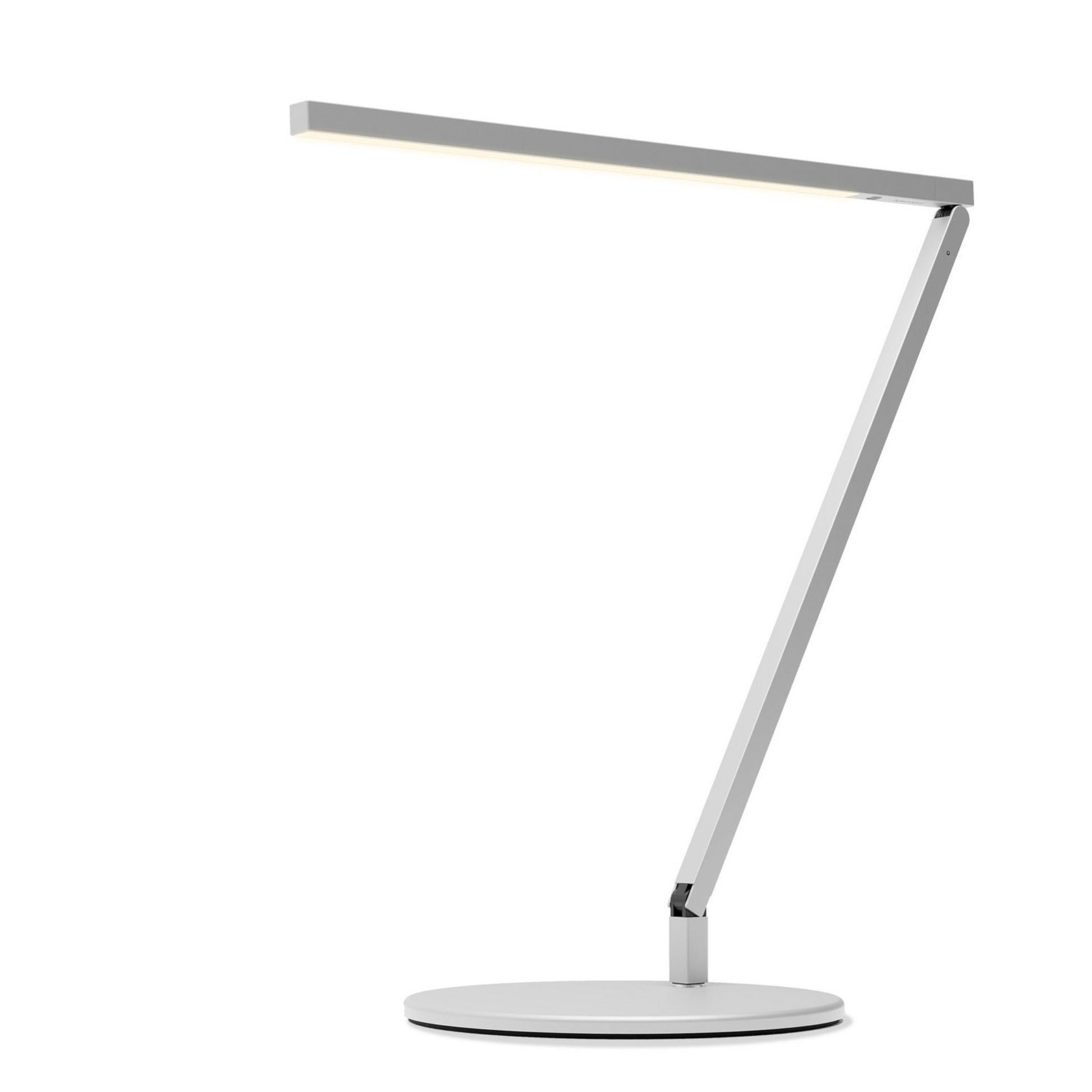 Z-Bar Solo Pro Gen 4 Silver Modern LED Desk Lamp with USB Port - Bees Lighting