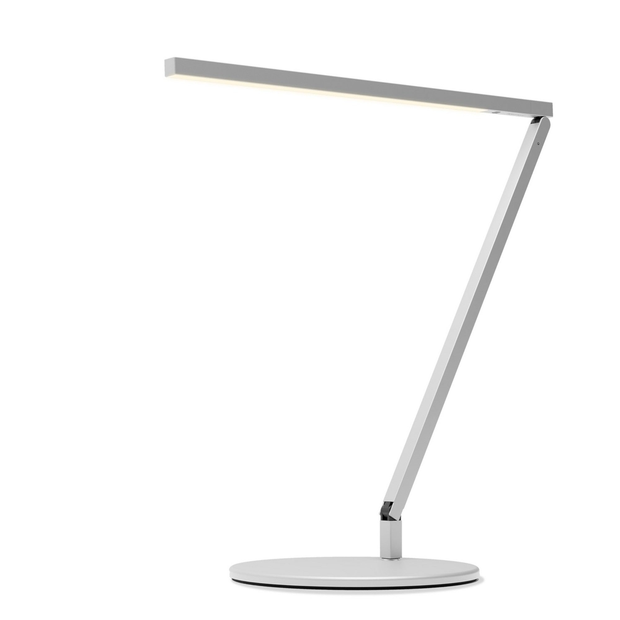 Z-Bar Solo Pro Gen 4 Silver Modern LED Desk Lamp with USB Port - Bees Lighting