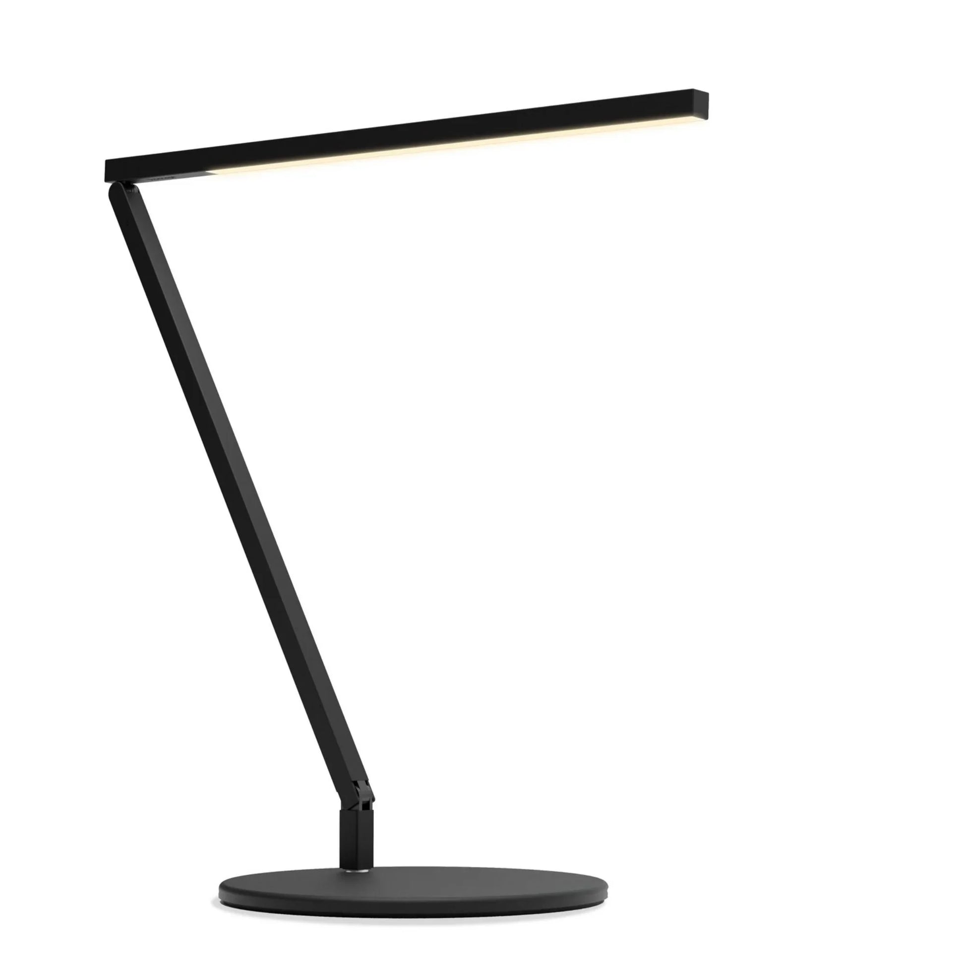 Z-Bar Solo Gen 4 Matte Black Contemporary Neutral White LED Desk Lamp - Bees Lighting
