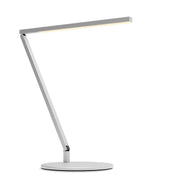 Z-Bar Solo Gen 4 Silver Contemporary Neutral White LED Desk Lamp - Bees Lighting