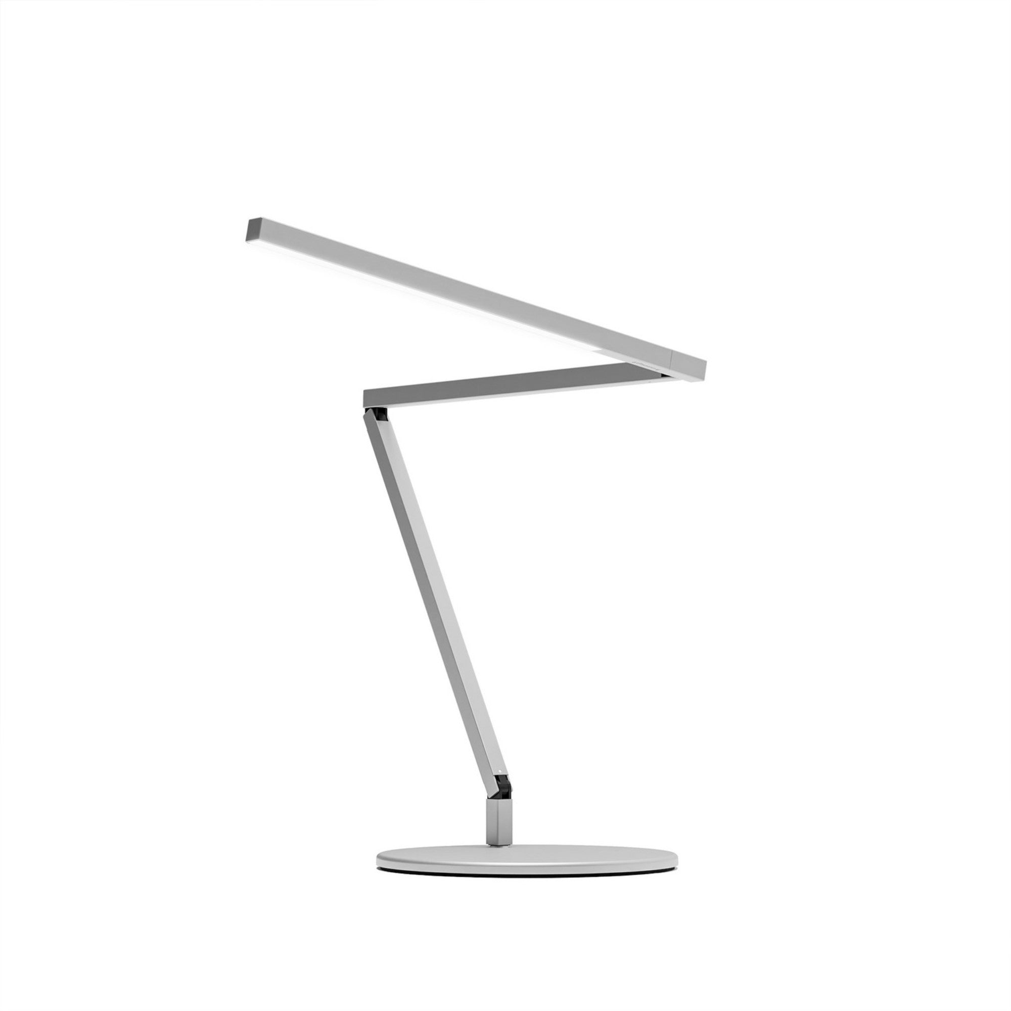 Z-Bar Mini Gen 4 Silver Modern Daylight LED Desk Lamp - Bees Lighting