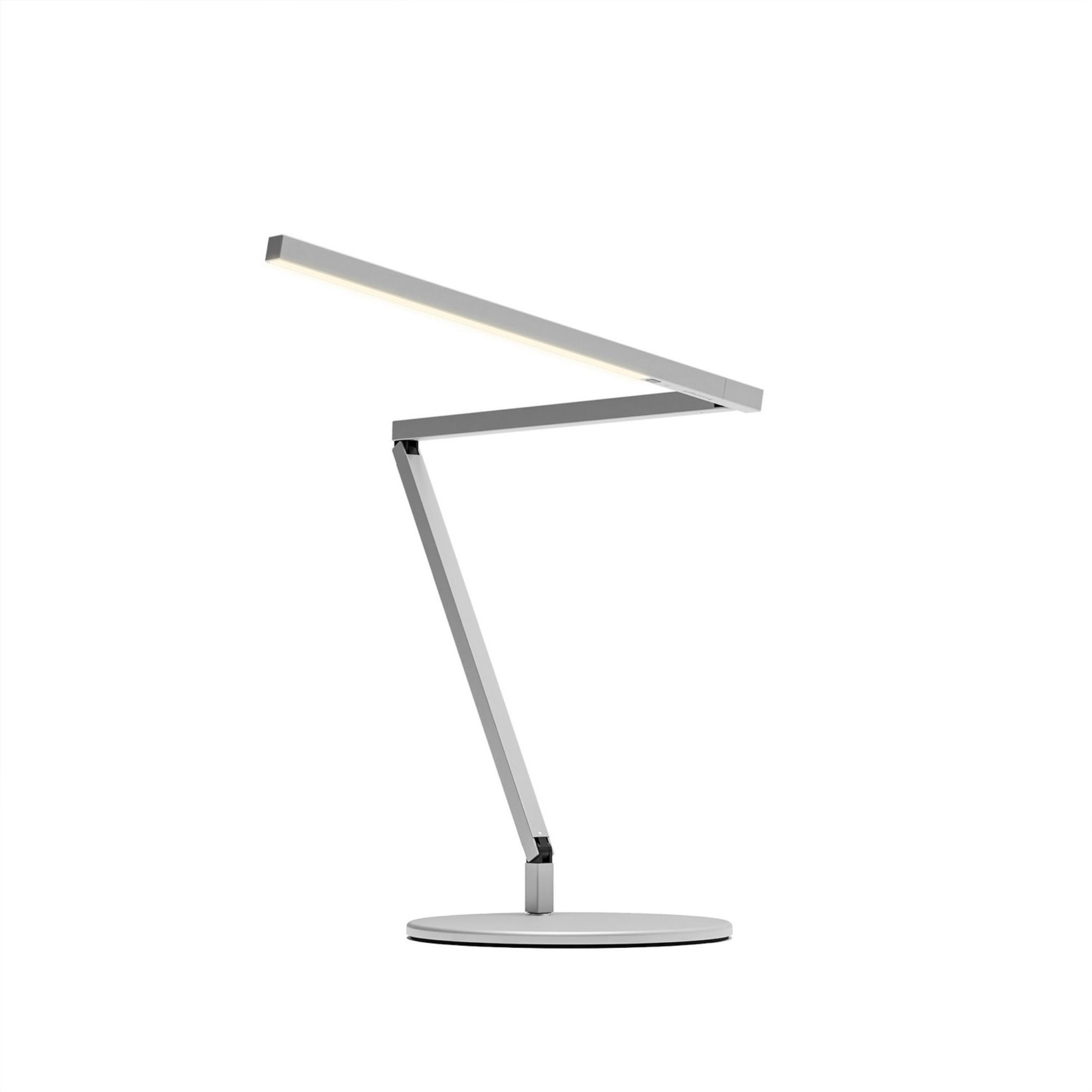 Z-Bar Mini Pro Gen 4 Silver Modern LED Desk Lamp with USB Port - Bees Lighting