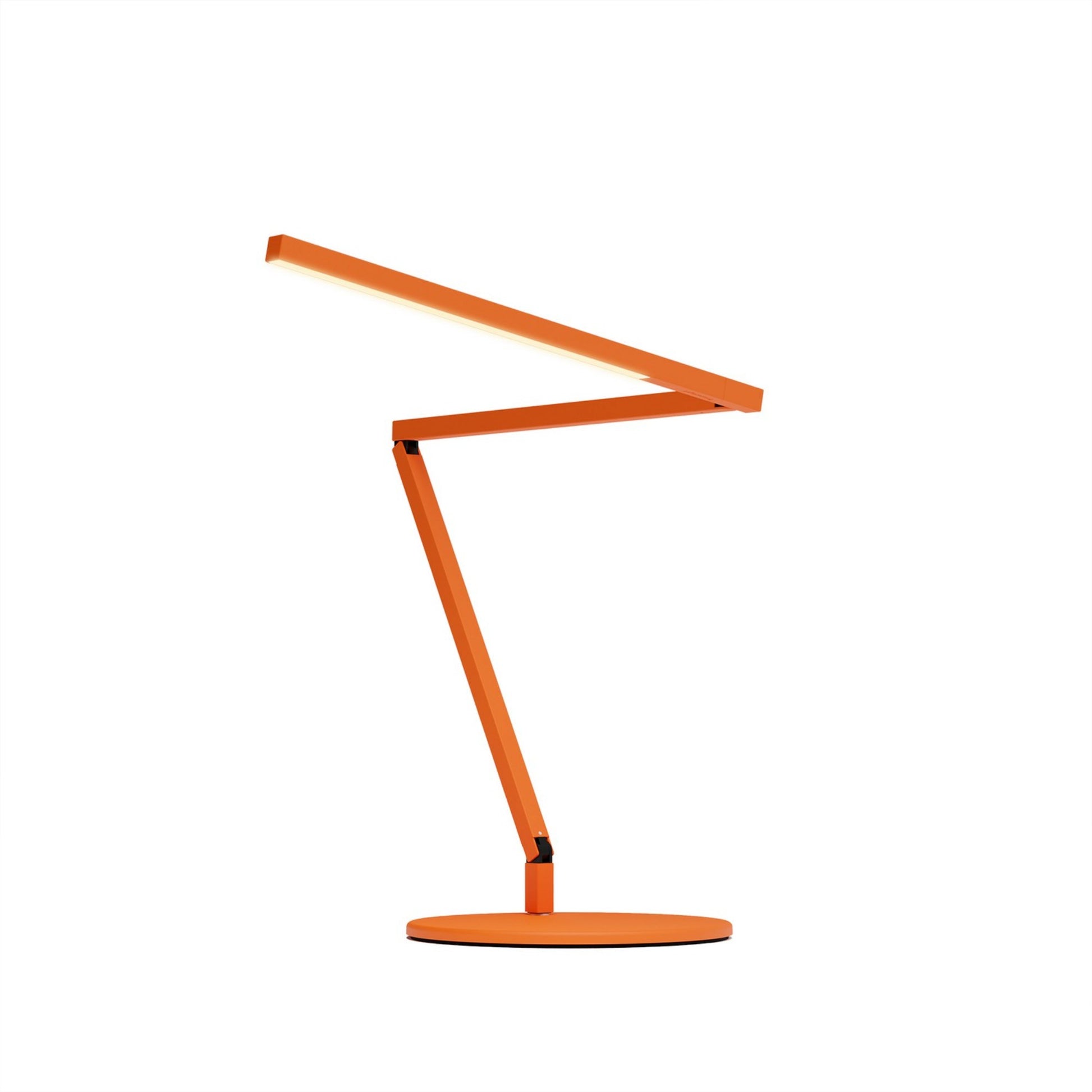 Z-Bar Mini Gen 4 Matte Orange Modern Neutral LED Desk Lamp - Bees Lighting