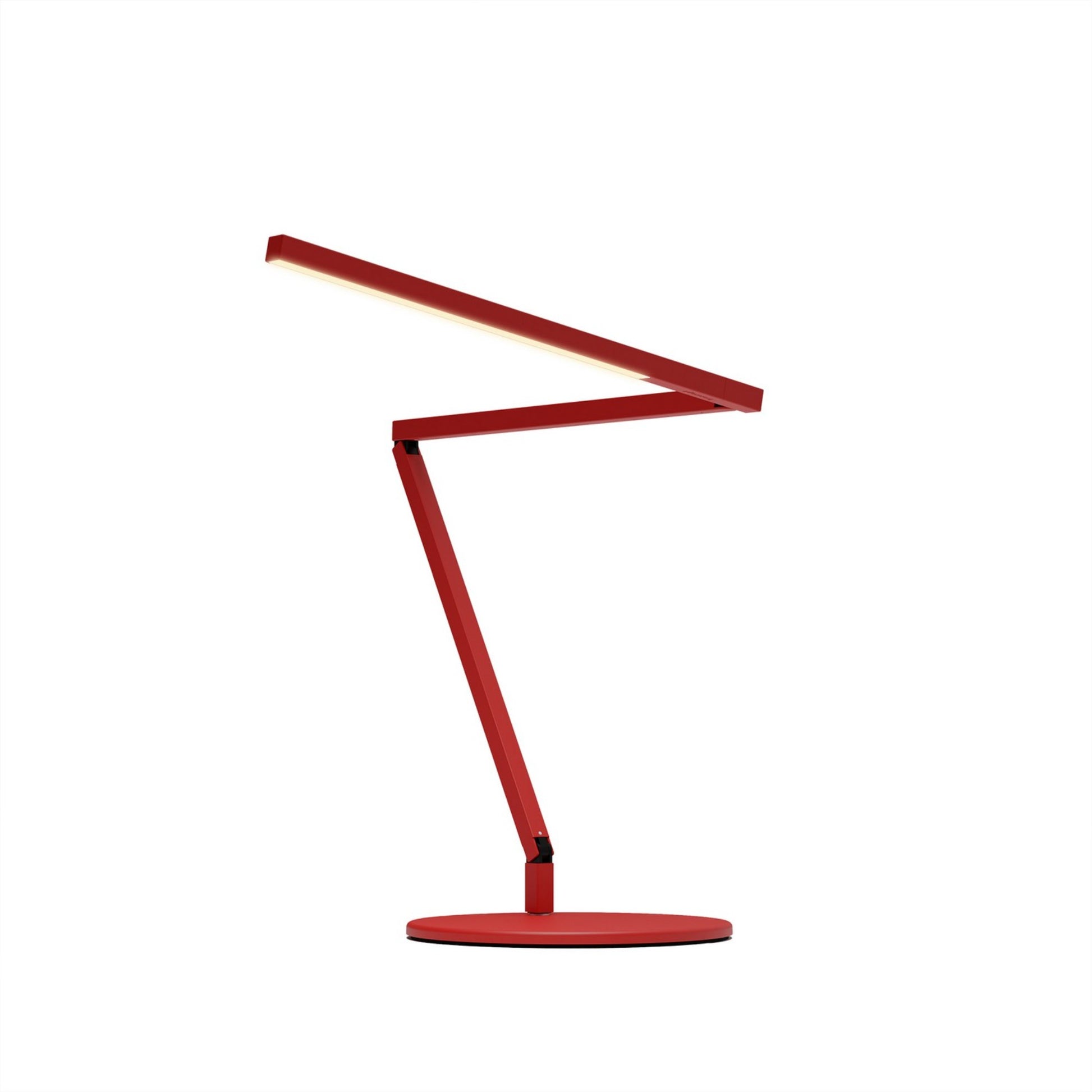 Z-Bar Mini Gen 4 Matte Red Modern Neutral LED Desk Lamp - Bees Lighting