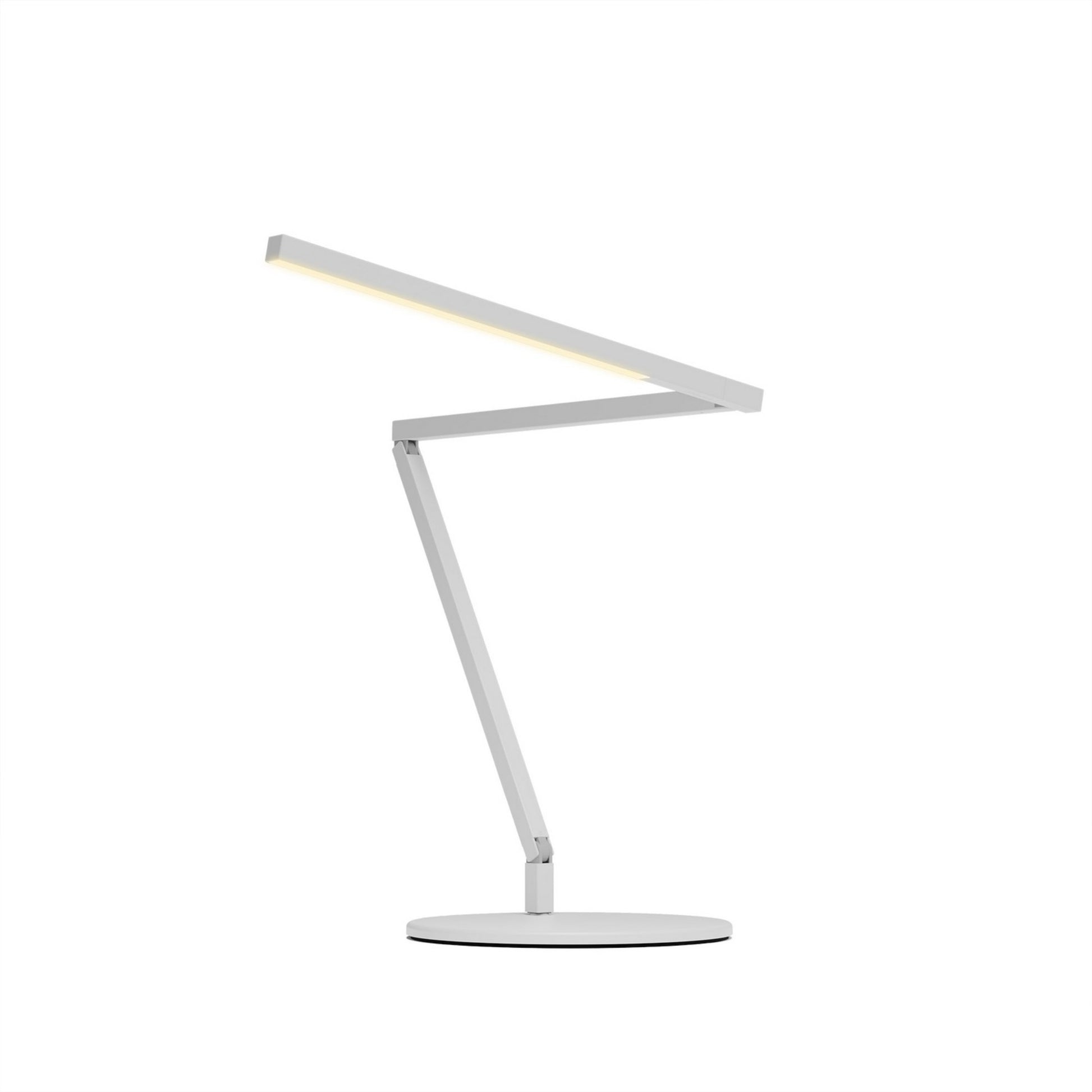 Z-Bar Mini Gen 4 Matte White Modern Neutral LED Desk Lamp - Bees Lighting