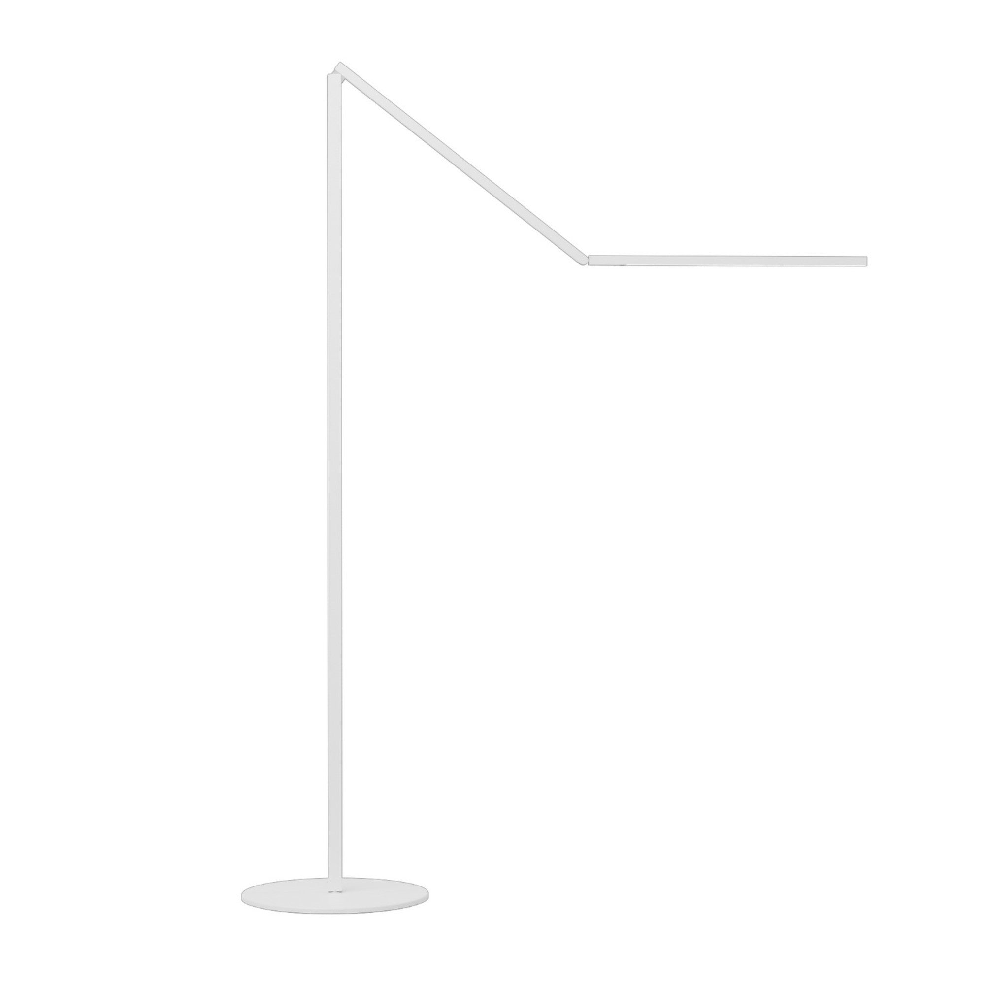 Z-Bar Floor Gen 4 Matte White Contemporary LED Floor Lamp - Bees Lighting