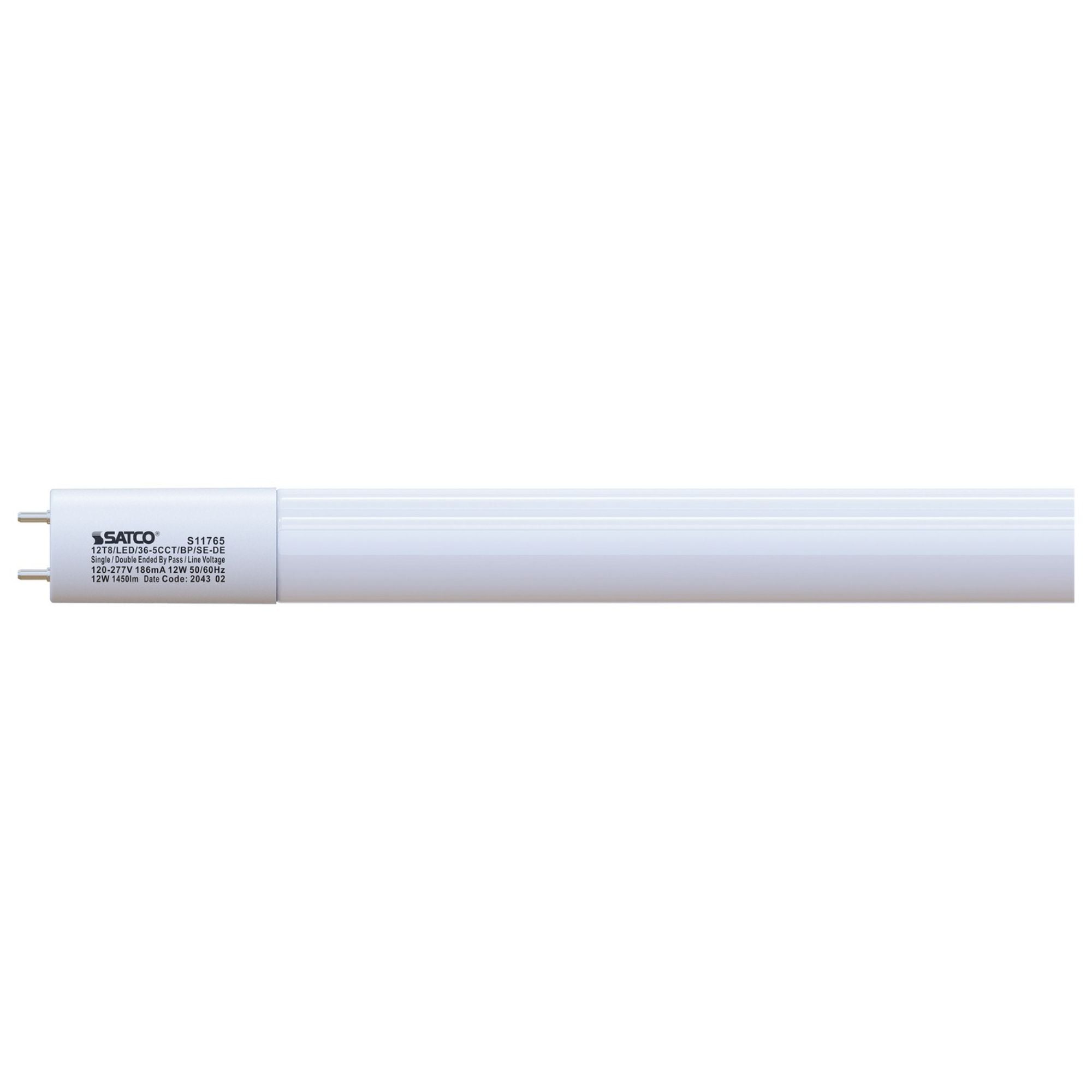 Satco LED T8 Linear Lamps - Type B, CCT Selectable - Bees Lighting