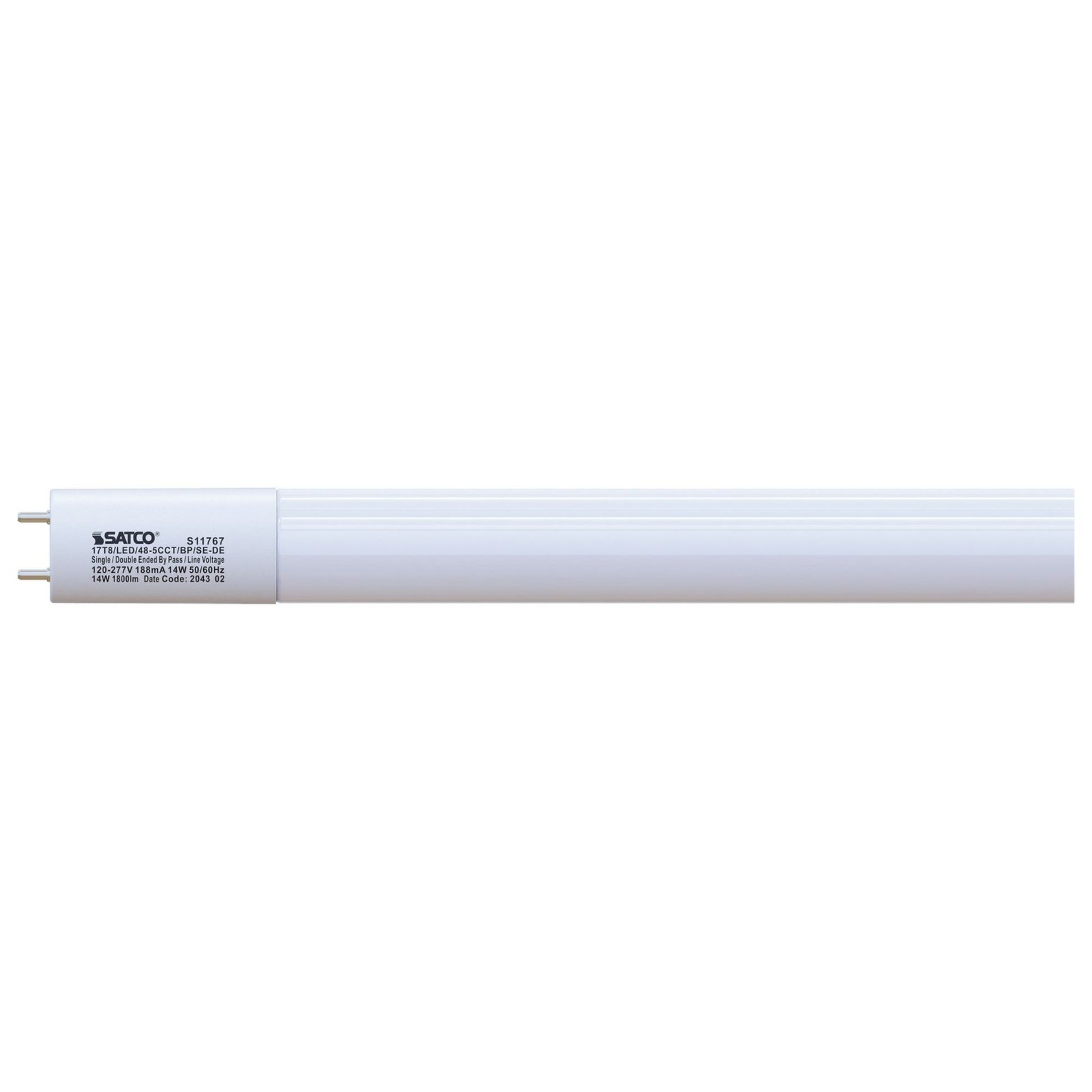 Satco LED T8 Linear Lamps - Type B, CCT Selectable - Bees Lighting