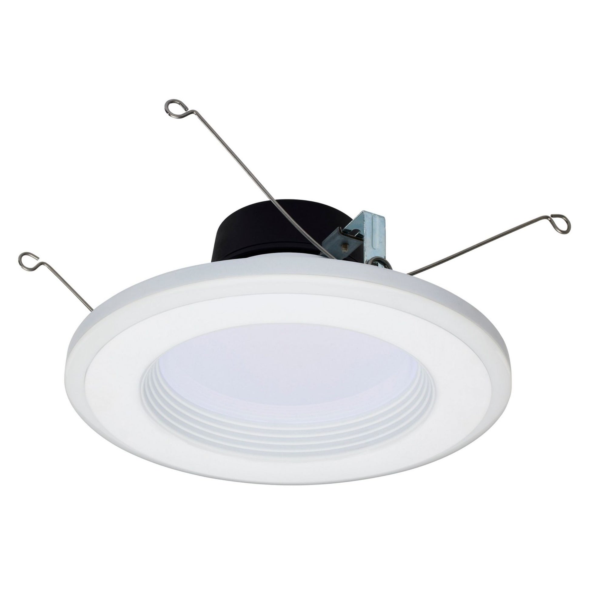 5/6" LED Recessed Can Light with Night Light, 800 Lm, 5-CCT, Deep Baffle Trim - Bees Lighting