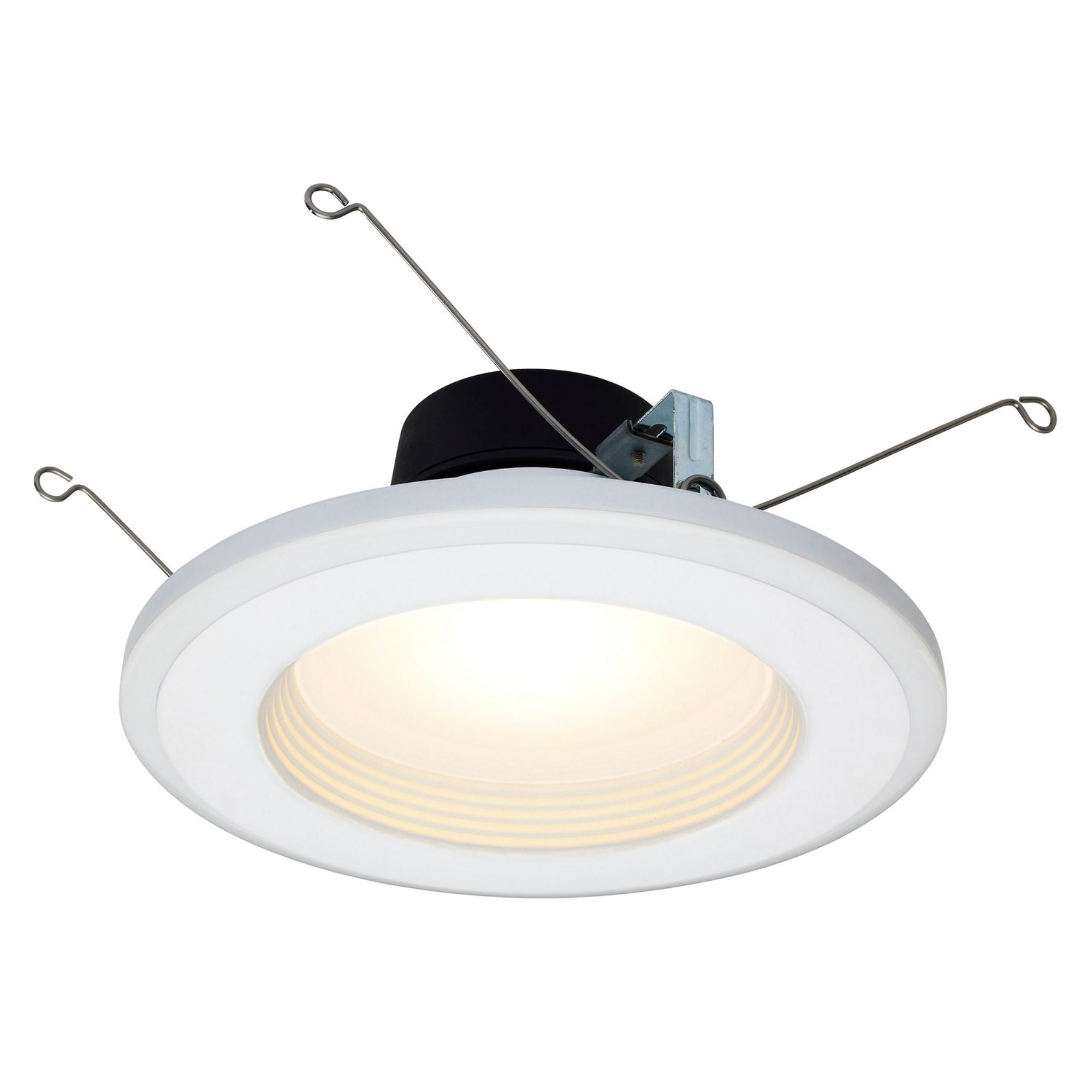 5/6" LED Recessed Can Light with Night Light, 800 Lm, 5-CCT, Deep Baffle Trim - Bees Lighting