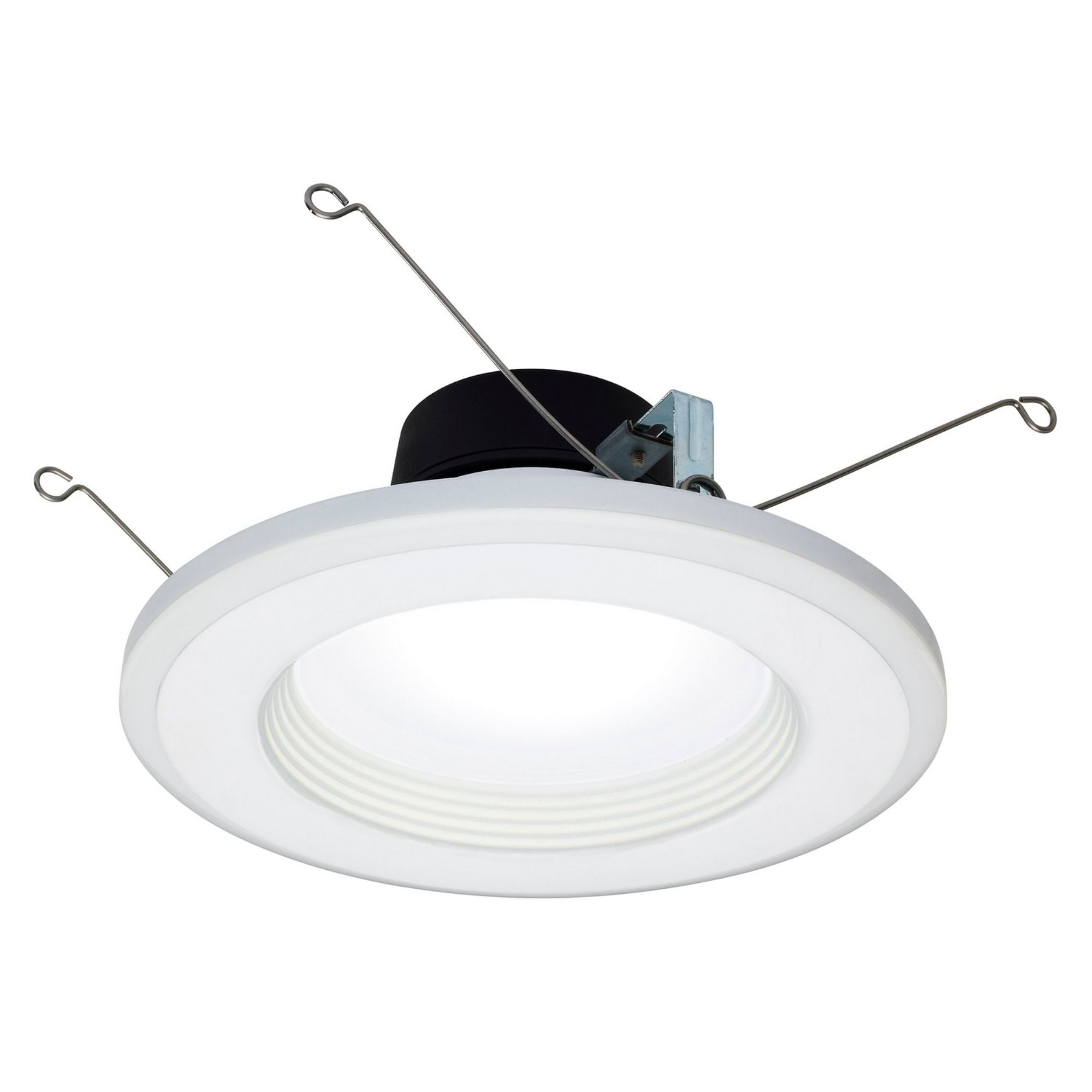 5/6" LED Recessed Can Light with Night Light, 800 Lm, 5-CCT, Deep Baffle Trim - Bees Lighting
