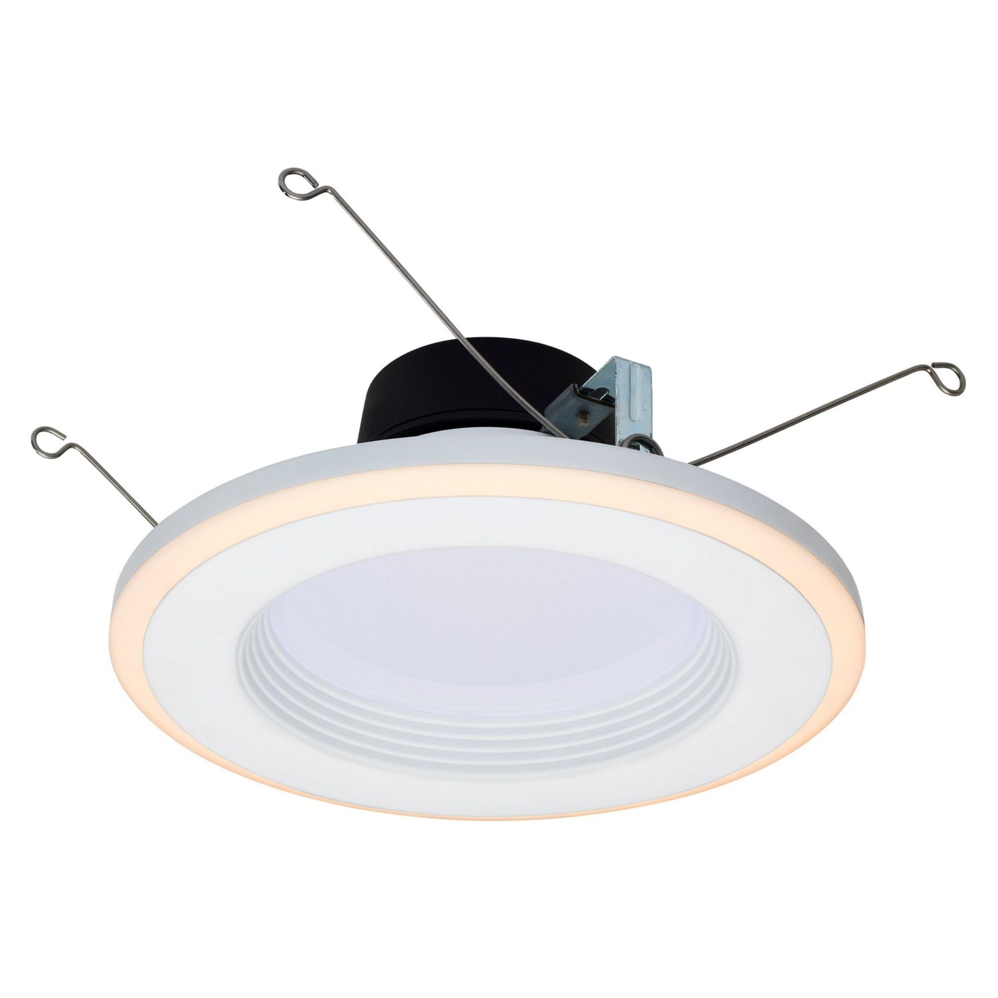 5/6" LED Recessed Can Light with Night Light, 800 Lm, 5-CCT, Deep Baffle Trim - Bees Lighting