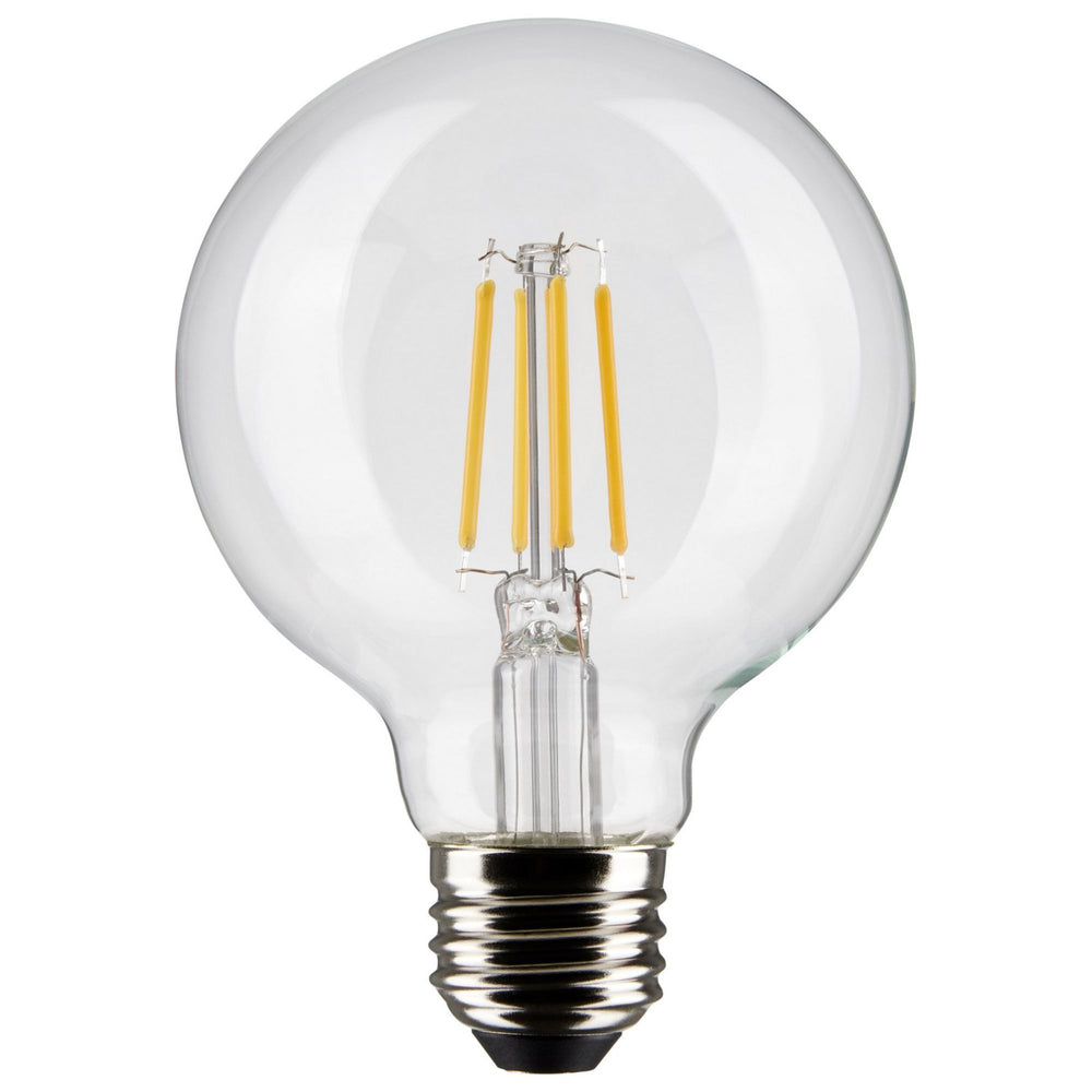 G25 LED Globe Bulb, 6 Watts, 500 Lumens, 60W Equal, 2700K, E26 Medium Base, Clear Finish - Bees Lighting