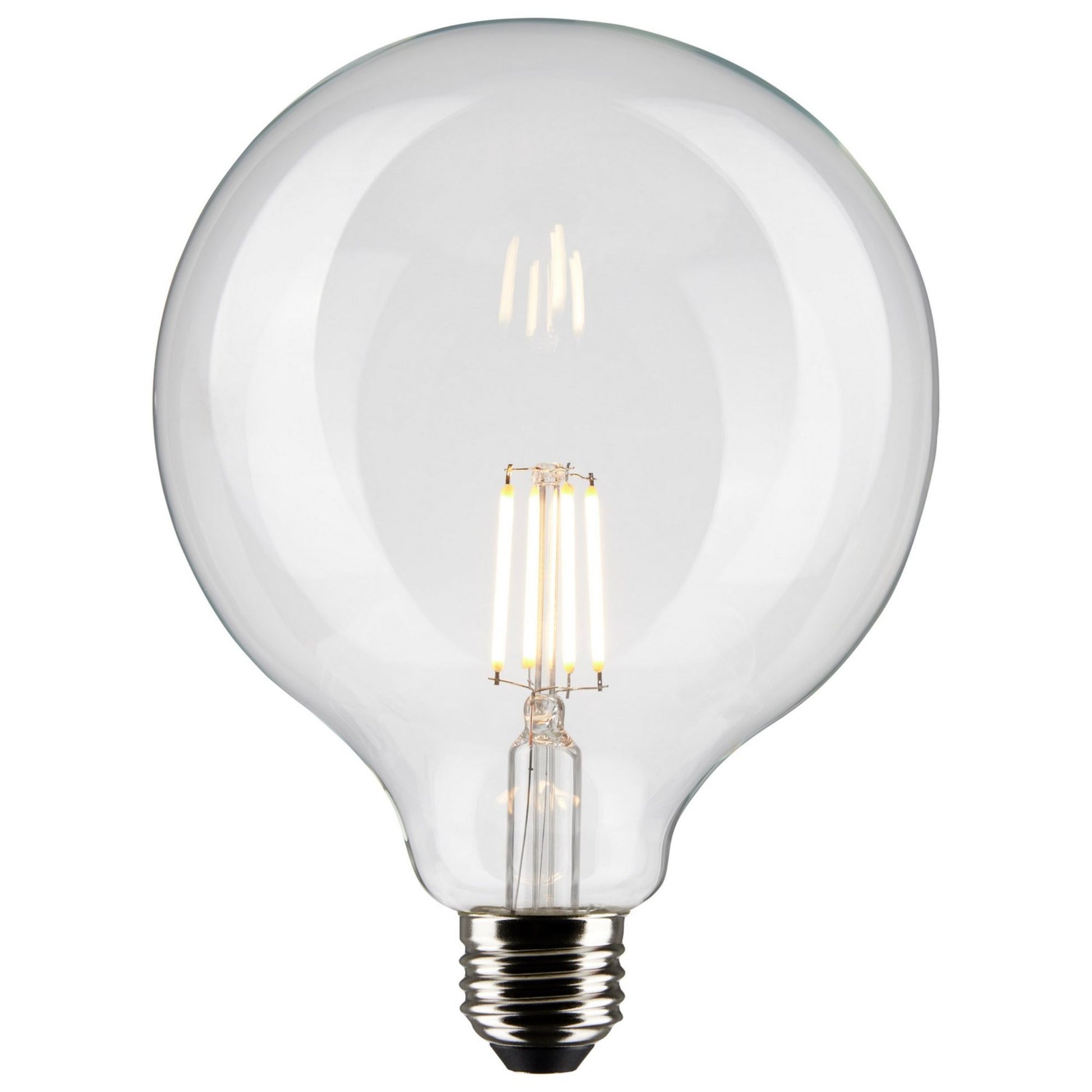 G40 Filament LED Globe Bulb, 4 Watts, 350 Lumens, 40W Equal, 2700K, E26 Medium Base, Clear - Bees Lighting