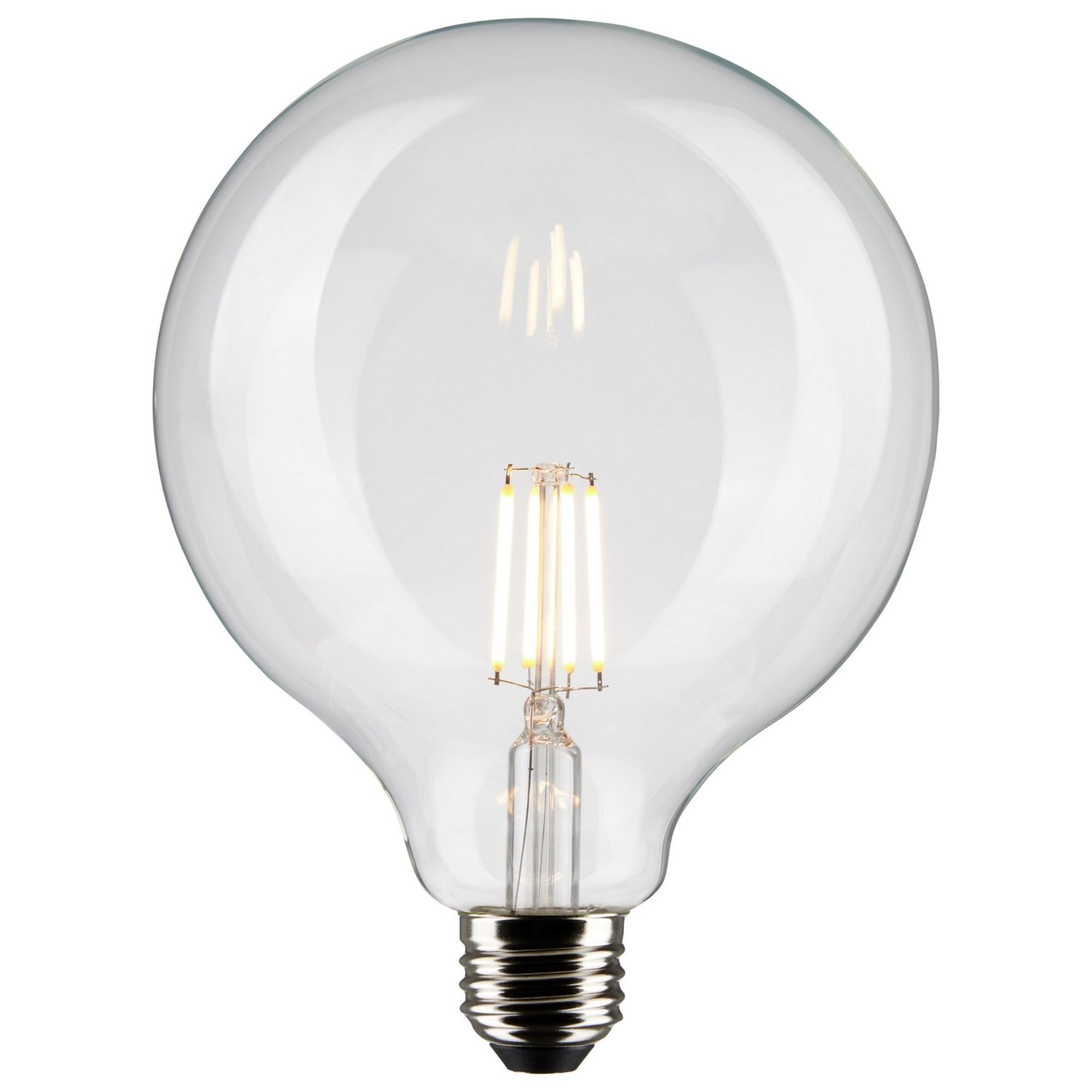 G40 Filament LED Globe Bulb, 4 Watts, 350 Lumens, 40W Equal, 2700K, E26 Medium Base, Clear