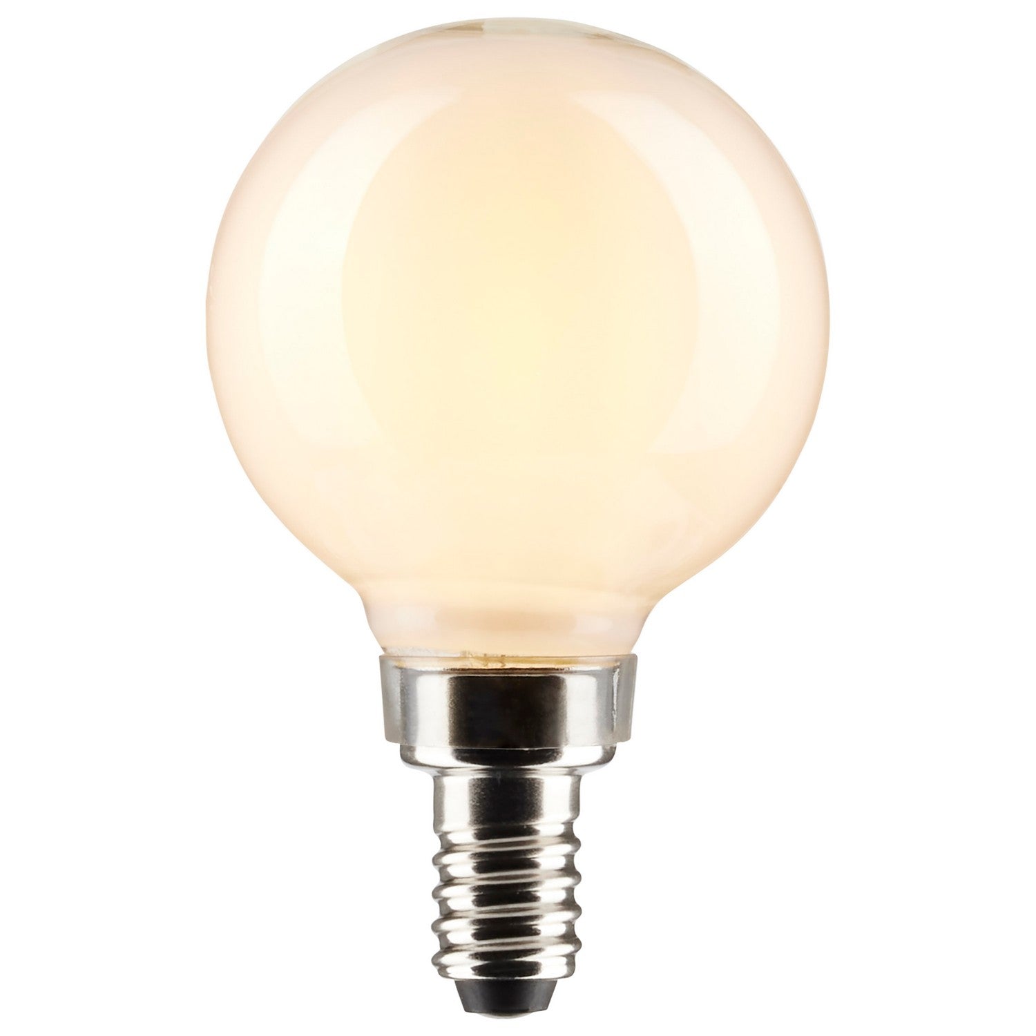 G16.5 LED Globe Bulb, 5W, 350 Lumens, 40W Equal, 2700K, E12 Base, Frosted, Pack of 2 - Bees Lighting