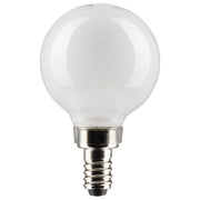 G16.5 LED Globe Bulb, 5W, 350 Lumens, 40W Equal, 2700K, E12 Base, Frosted, Pack of 2 - Bees Lighting
