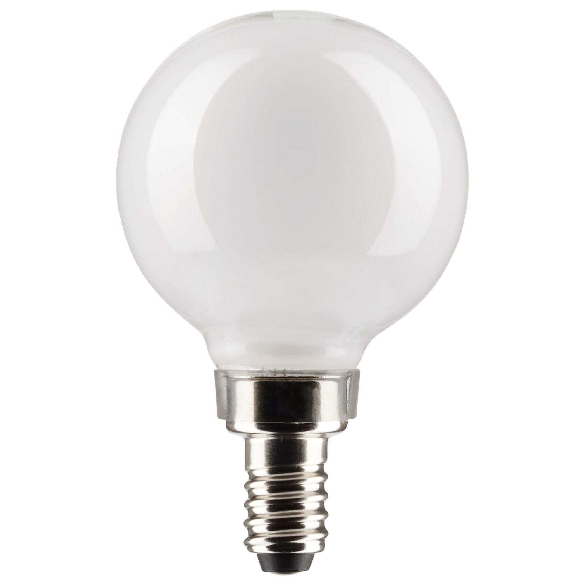 G16.5 LED Globe Bulb, 5W, 350 Lumens, 40W Equal, 2700K, E12 Base, Frosted, Pack of 2