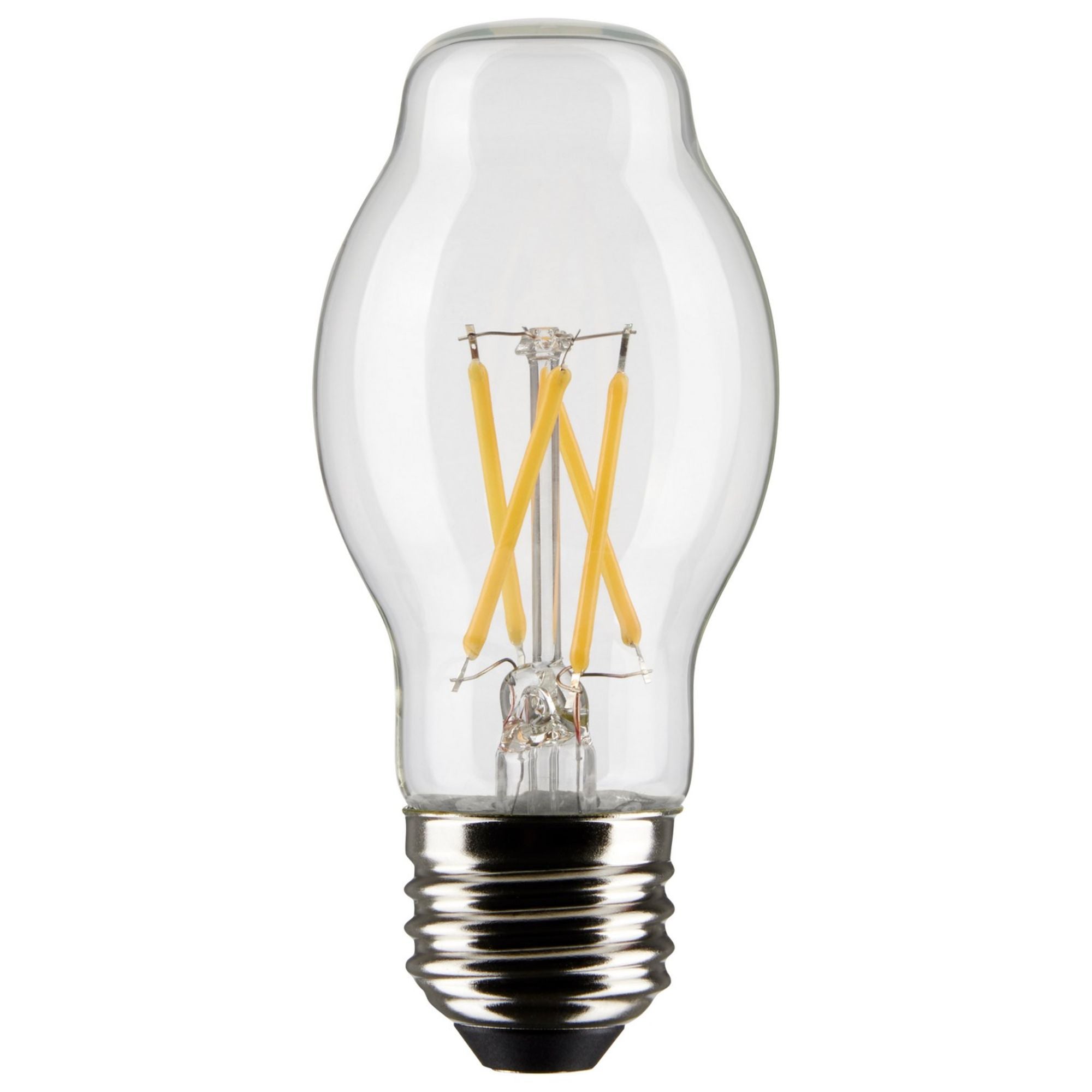 BT15 Filament LED Bulb, 5 Watts, 450lm, 40W Equal, 2700K, E26 Medium Base, Clear, Pack of 2 - Bees Lighting