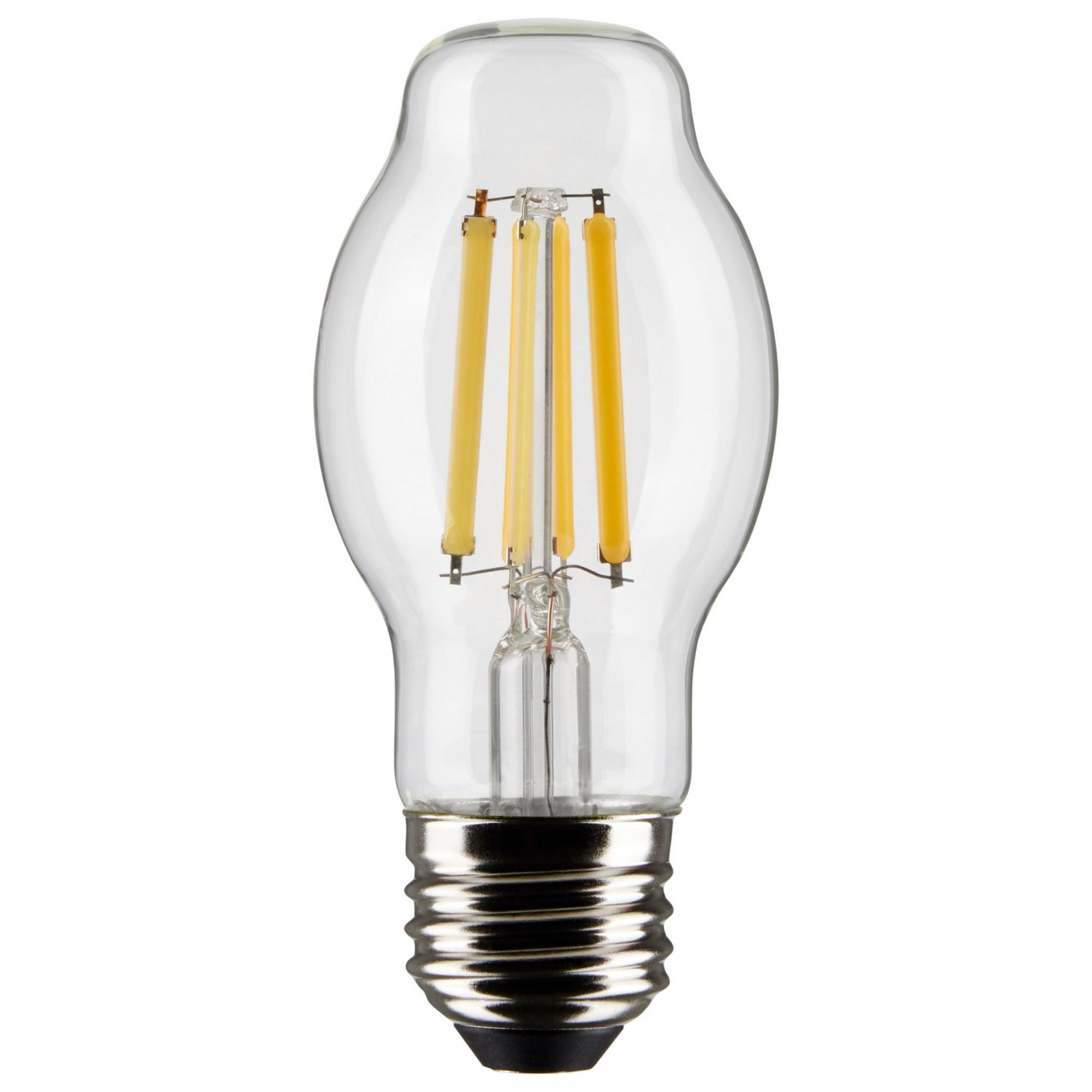 BT15 Filament LED Bulb, 8 Watts, 800lm, 60W Equal, 2700K, E26 Medium Base, Clear, Pack of 2