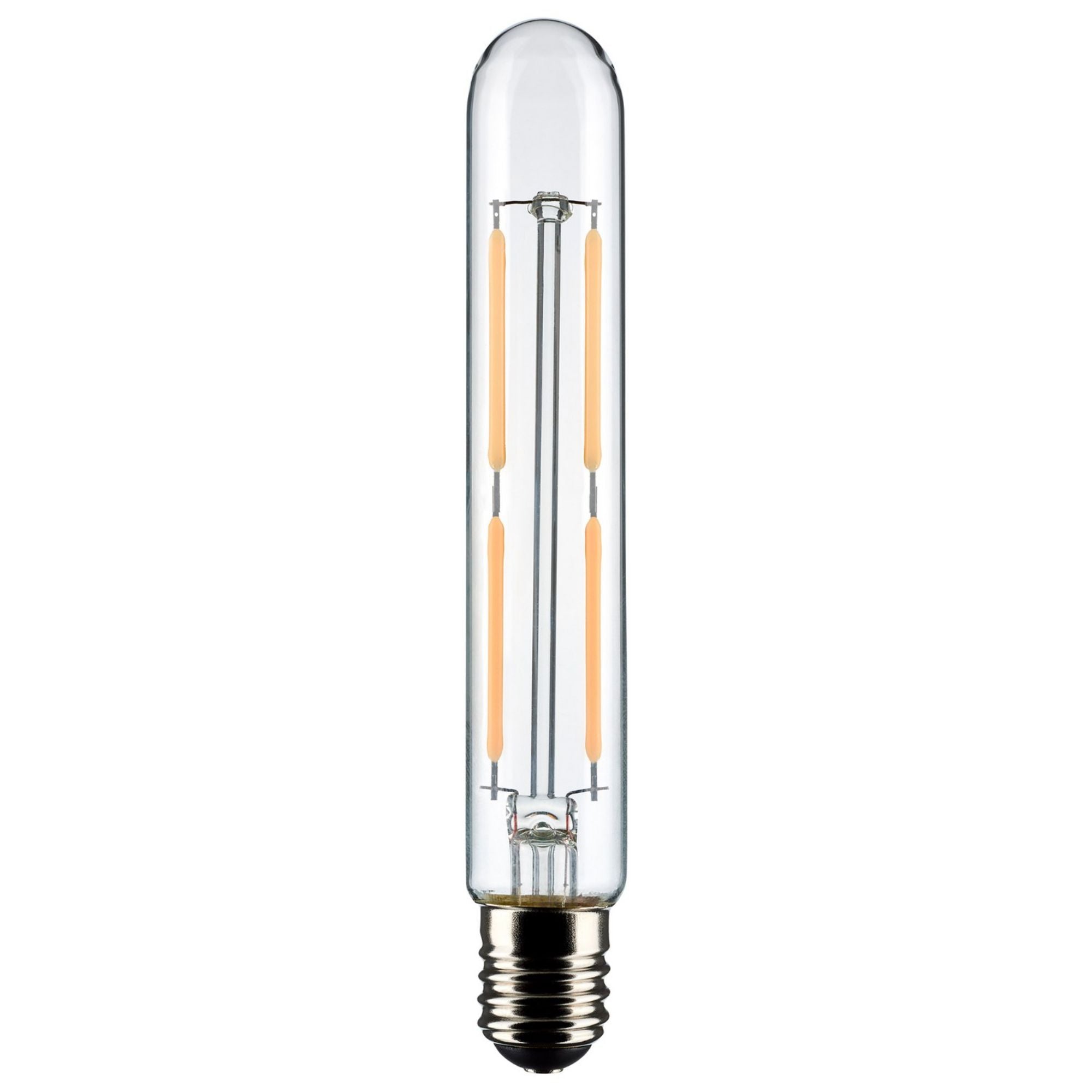 T6.5 LED Single Tube Bulb, 4W, 400lm, 3000K, E17 Intermediate Base, Clear Finish - Bees Lighting
